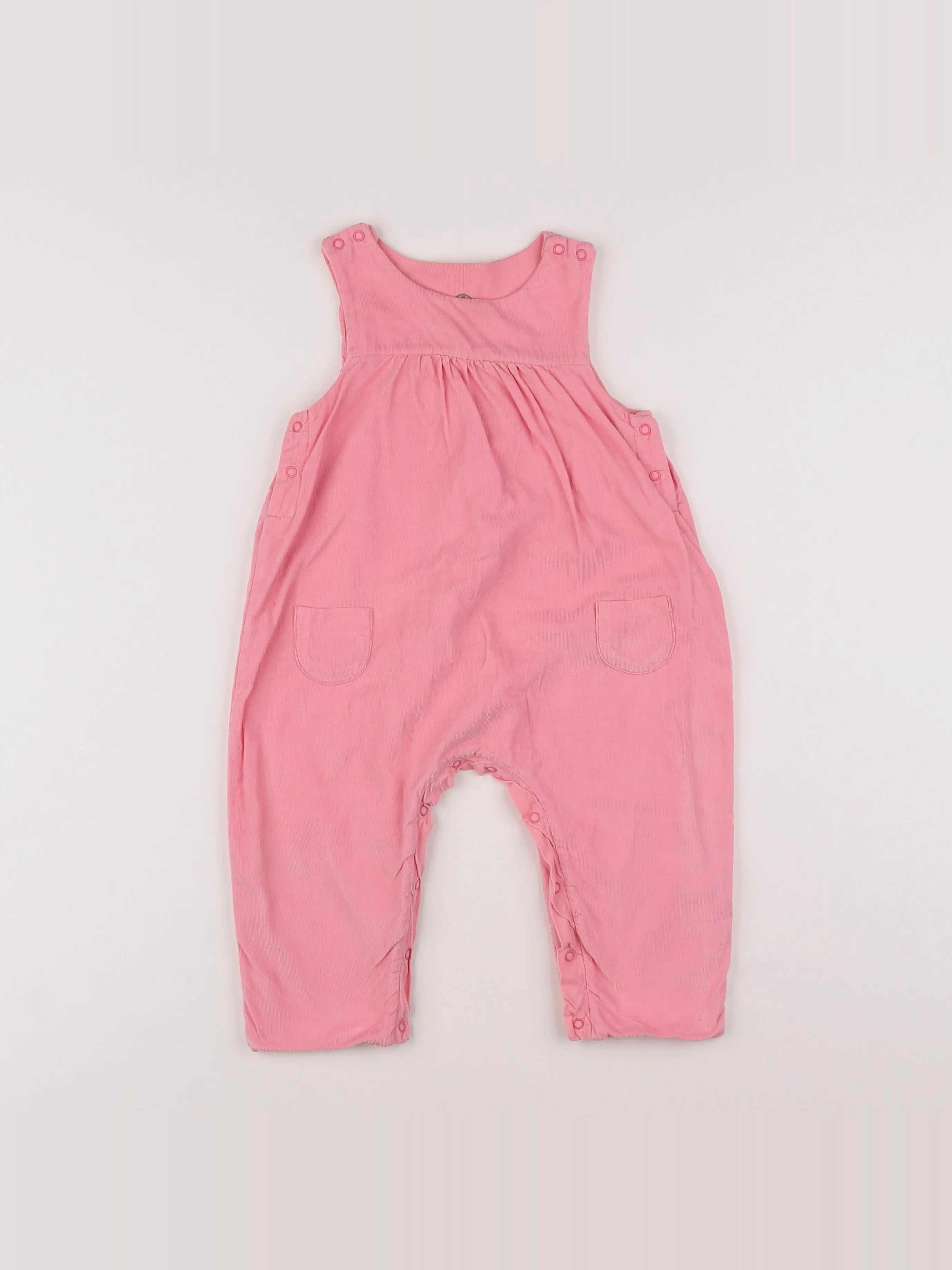 Petit Bateau - salopette rose - 12 mois