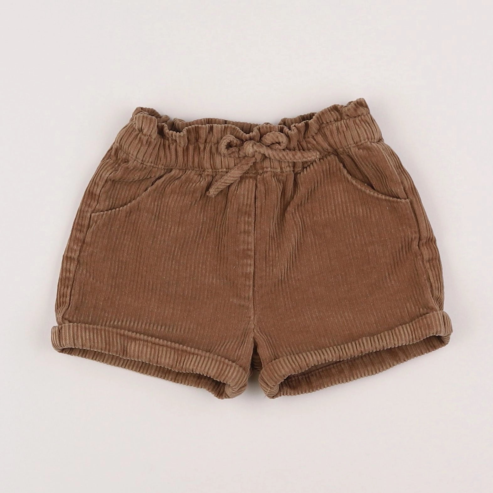 Vertbaudet - short marron - 18 mois