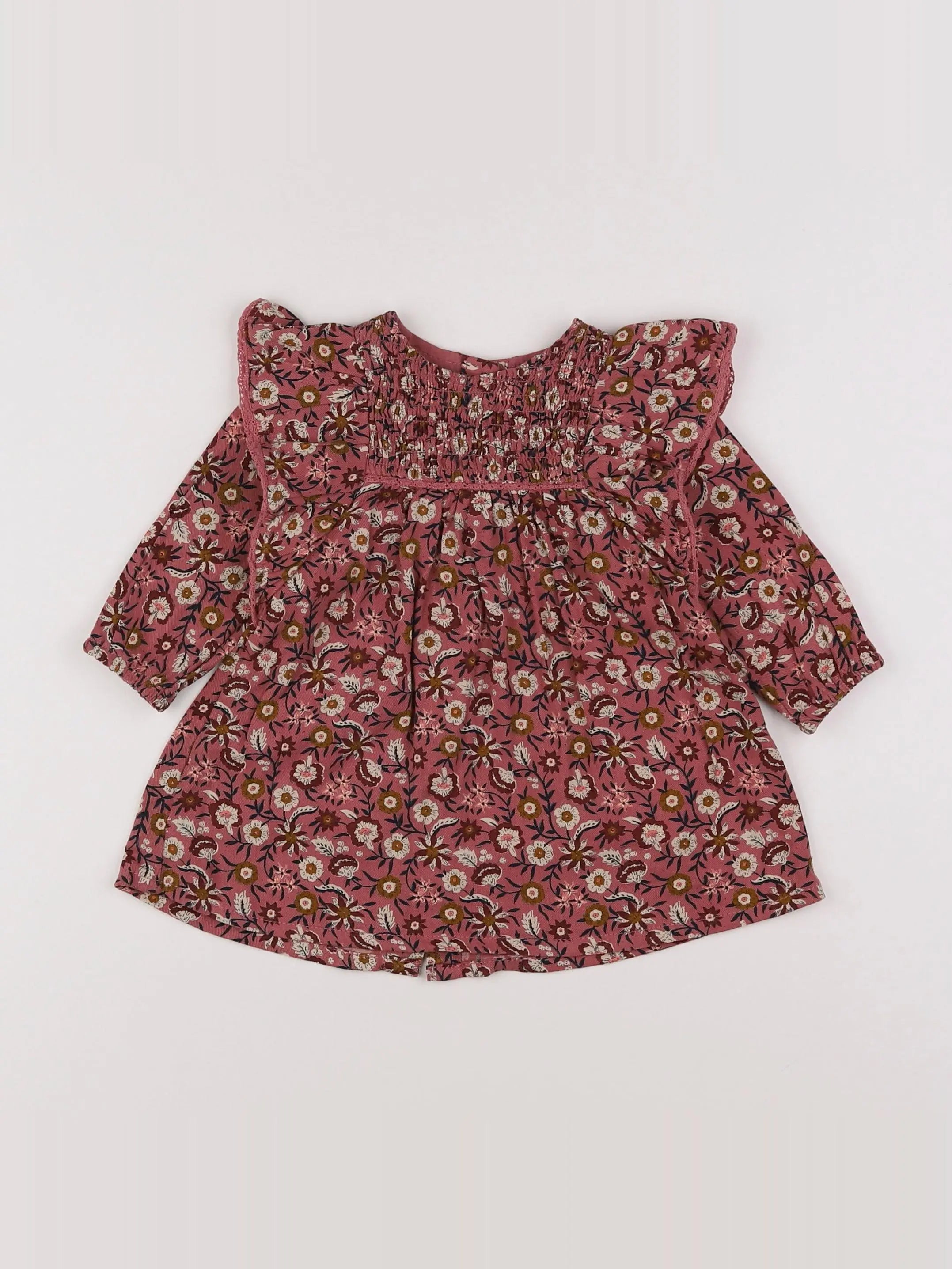 Vertbaudet - robe rose - 6 mois