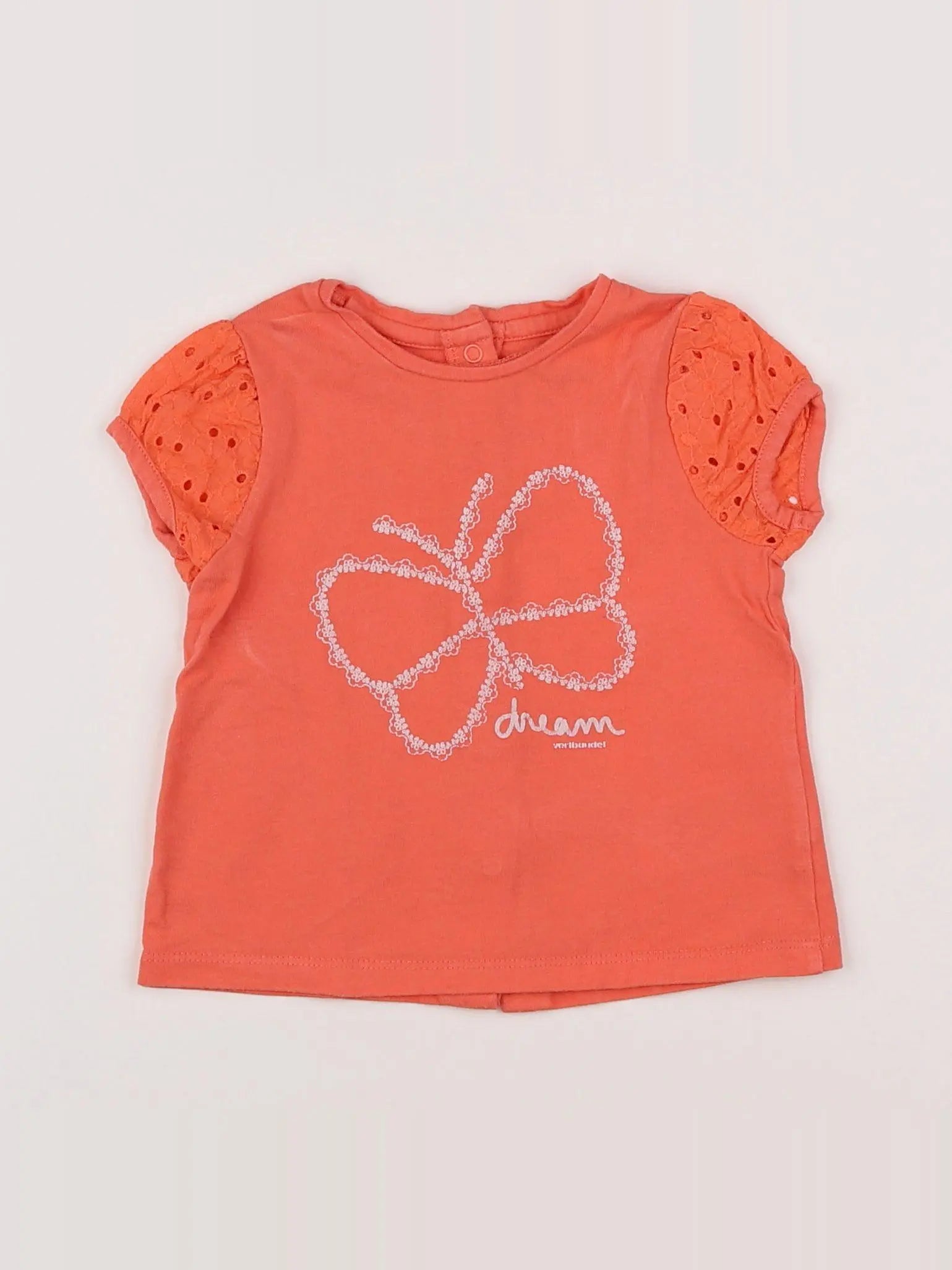 Vertbaudet - tee-shirt rose - 6 mois