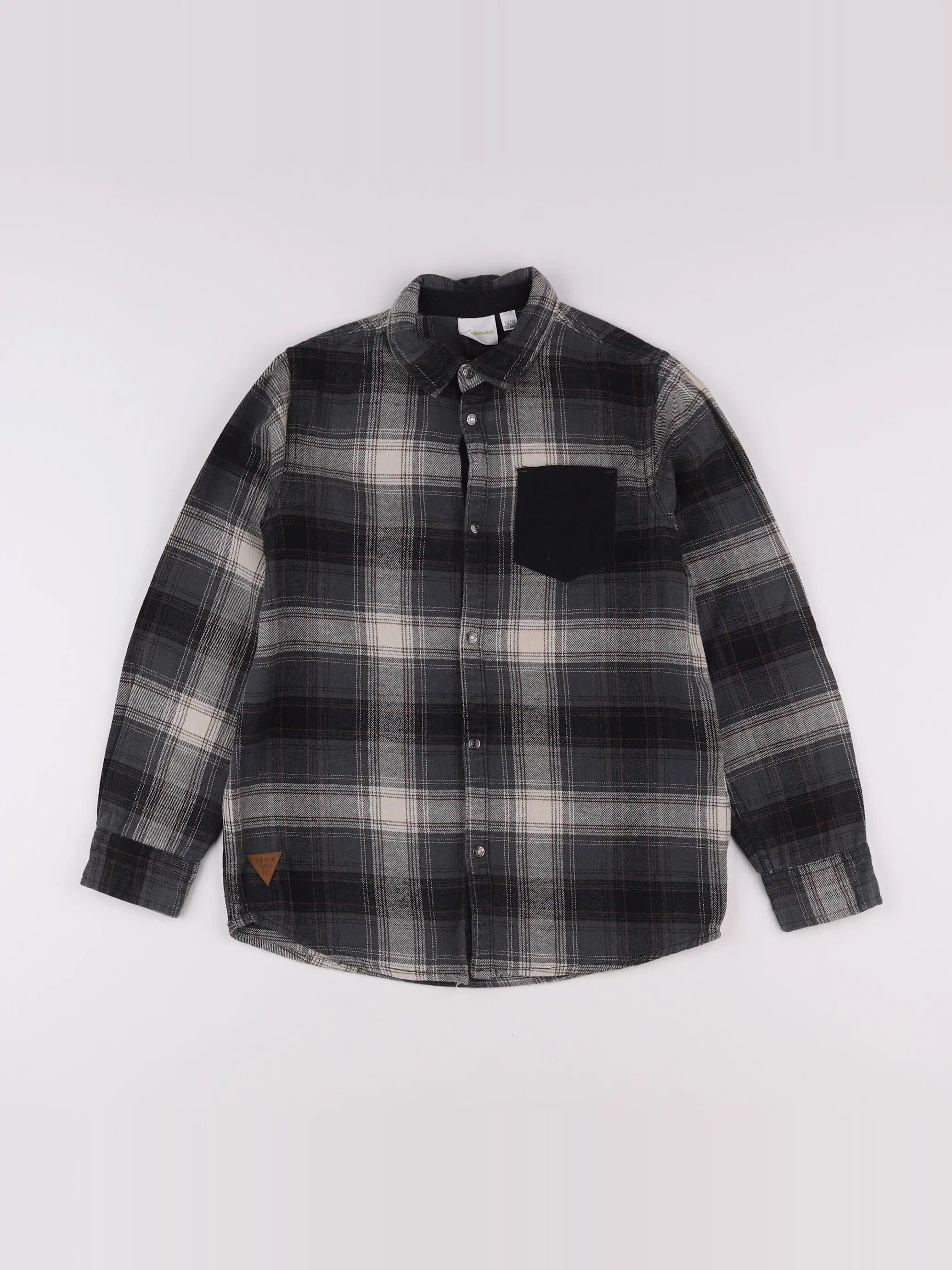 Vertbaudet - chemise gris - 12 ans