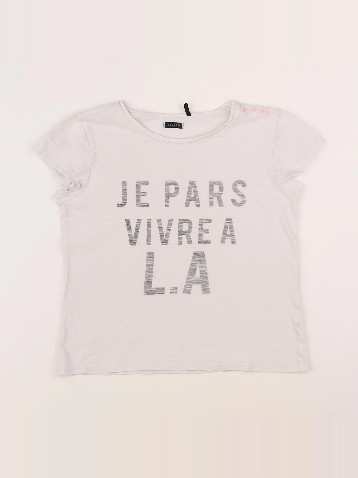 IKKS - tee-shirt blanc - 10 ans