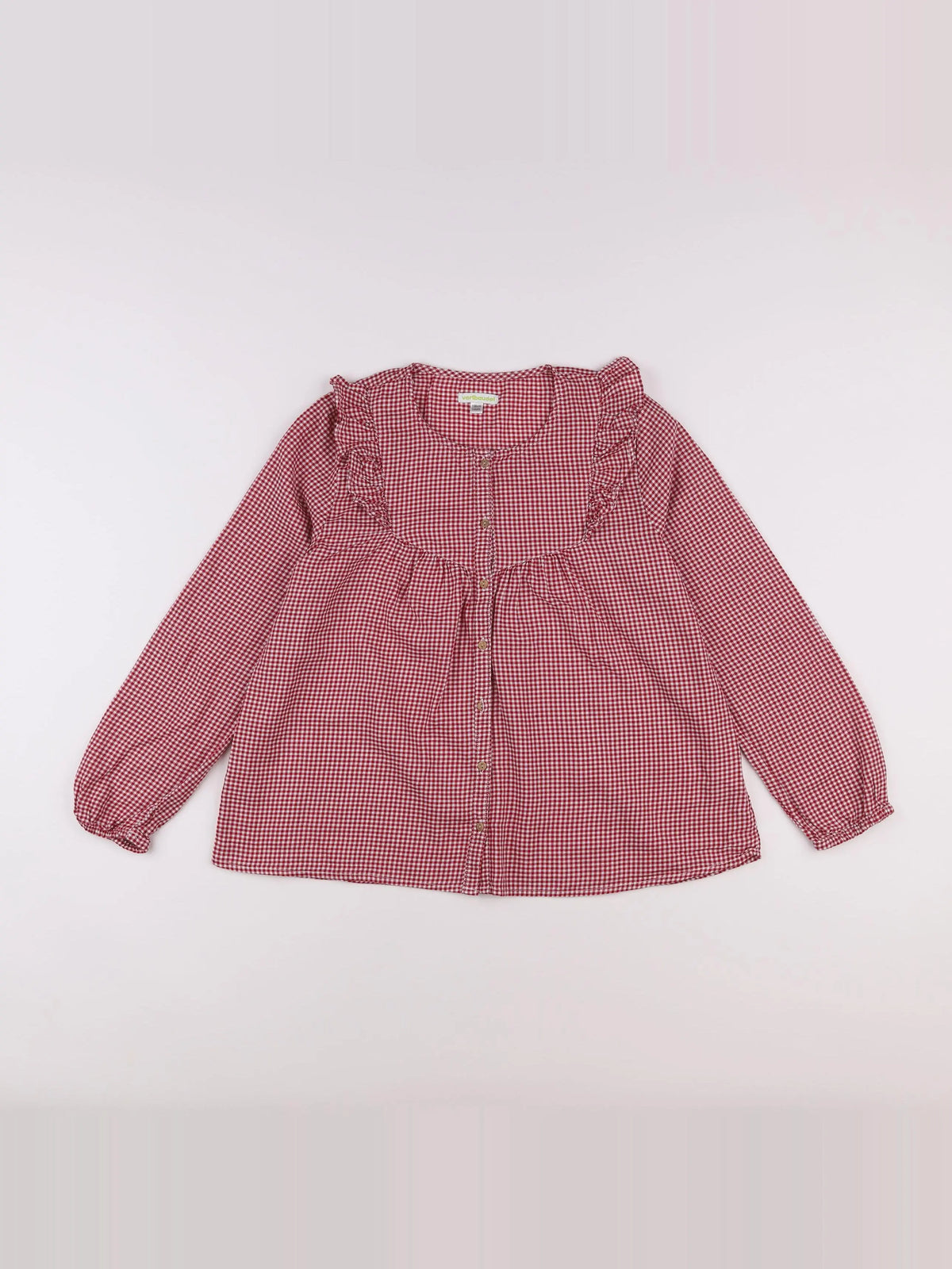 Vertbaudet - blouse rouge - 14 ans