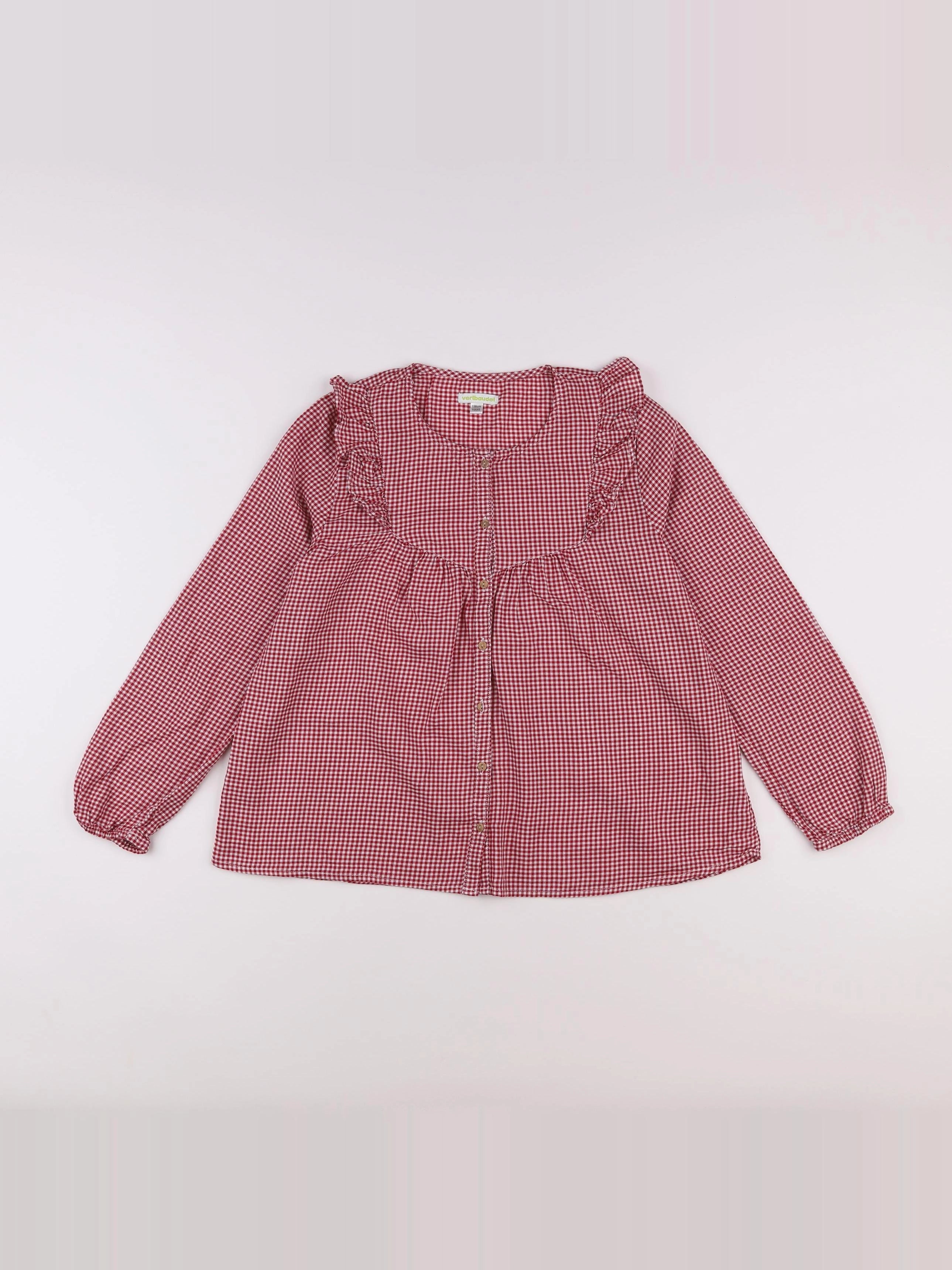Vertbaudet - blouse rouge - 14 ans