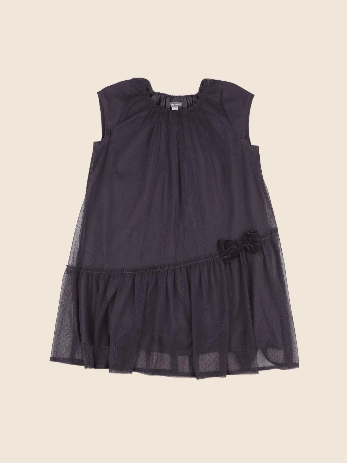 Vertbaudet - robe gris - 10 ans