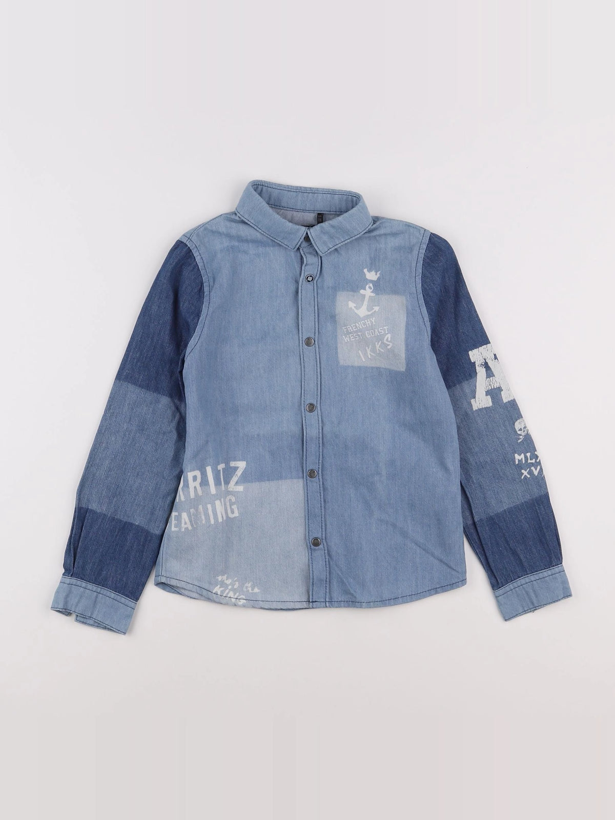 IKKS - chemise bleu - 6 ans