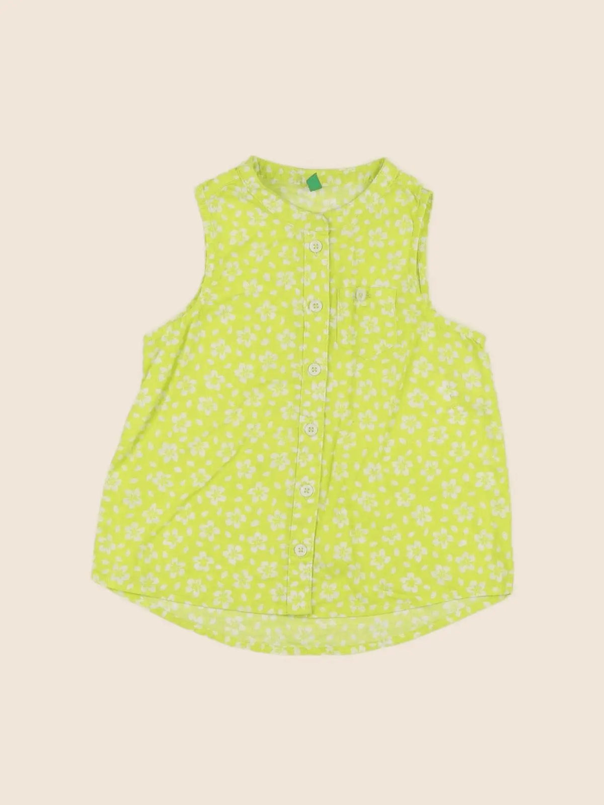 Benetton - chemise jaune - 2 ans