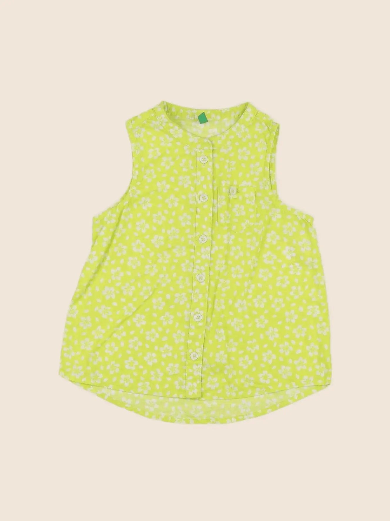 Benetton - chemise jaune - 2 ans