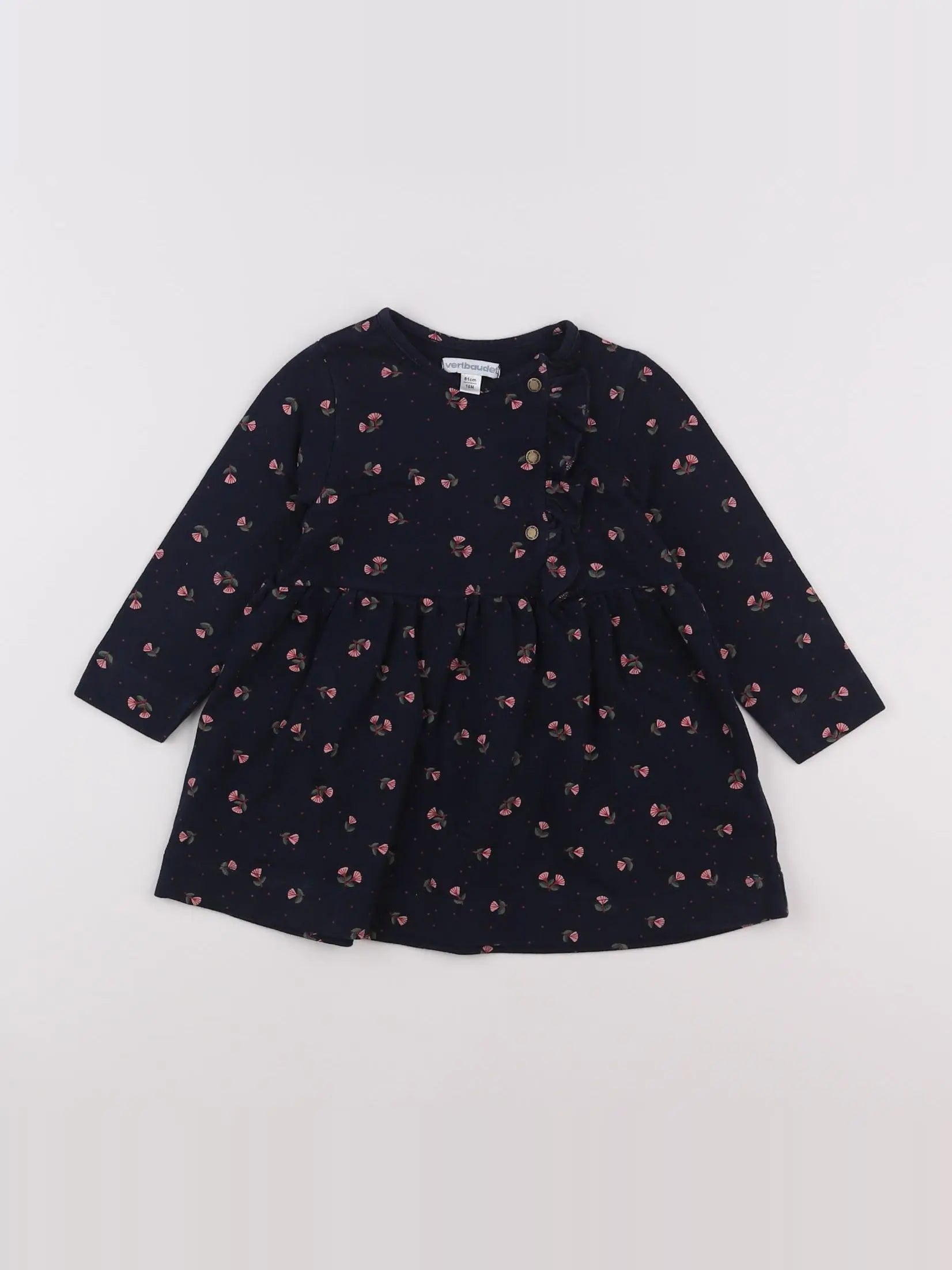 Vertbaudet - robe bleu - 18 mois