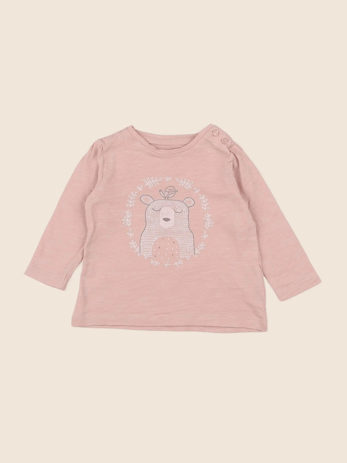Vertbaudet - tee-shirt rose - 6 mois