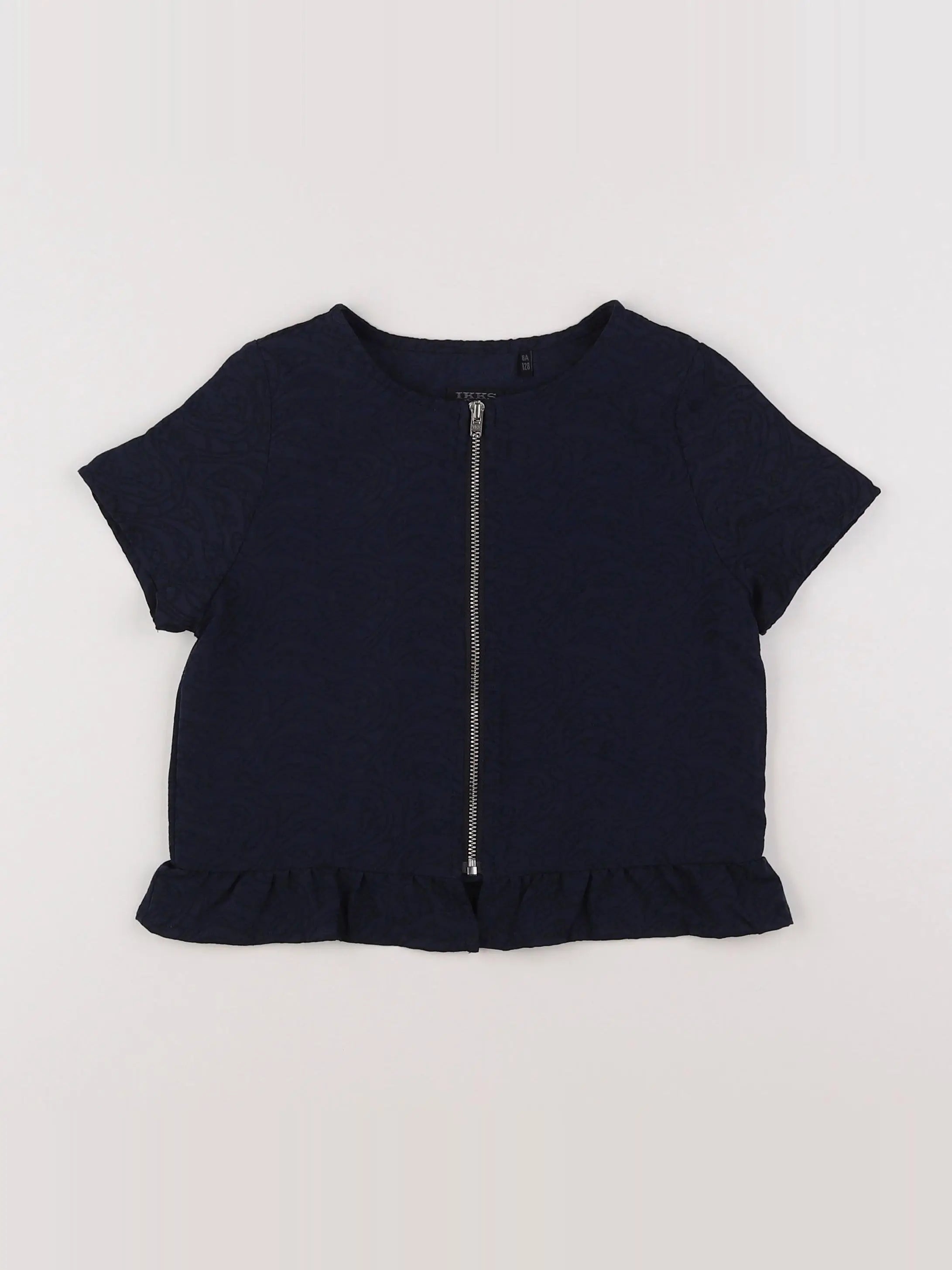 IKKS - blouse bleu - 8 ans