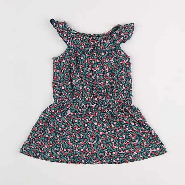 Vertbaudet - robe vert - 2 ans
