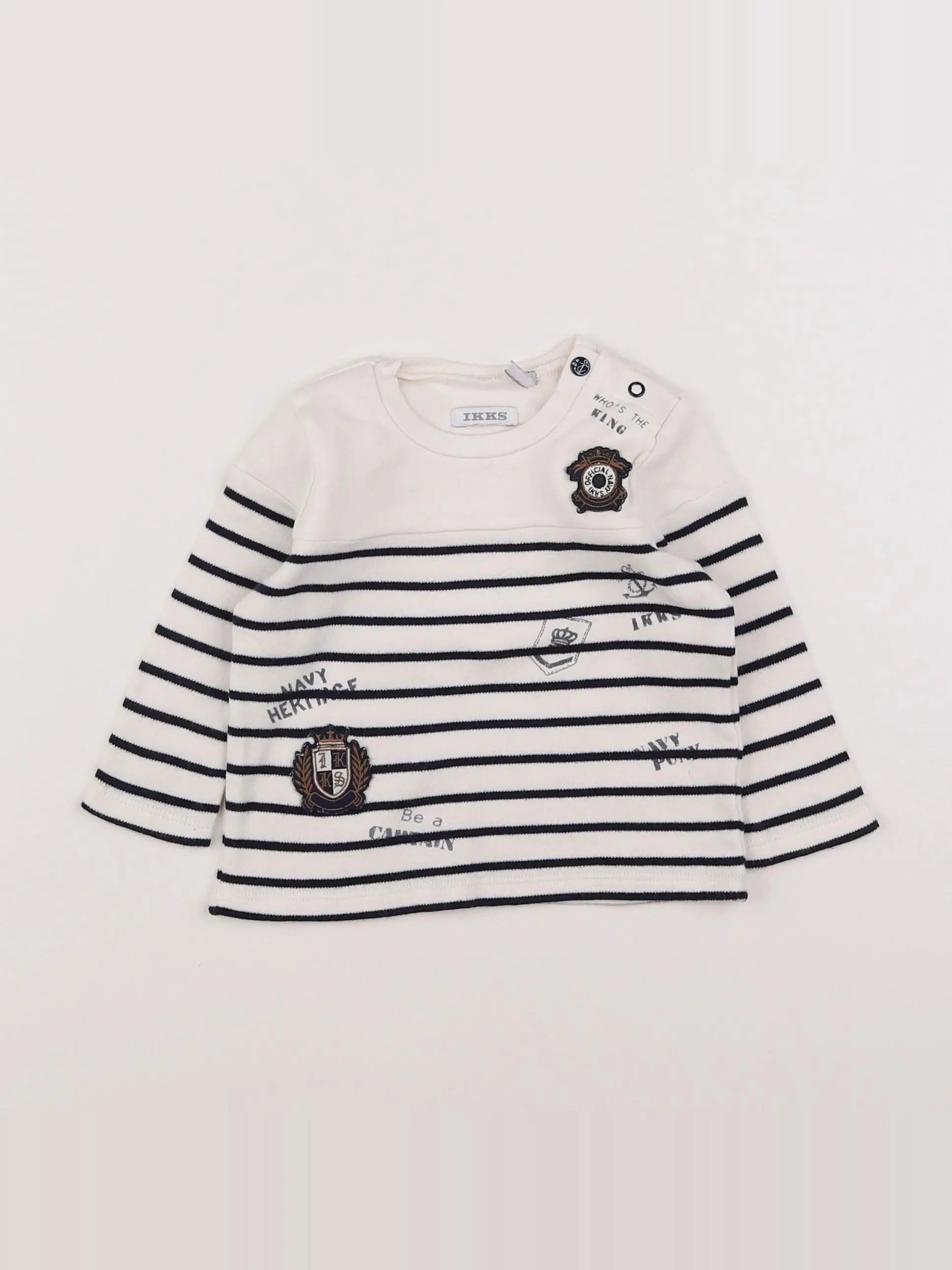 IKKS - tee-shirt blanc - 6 mois