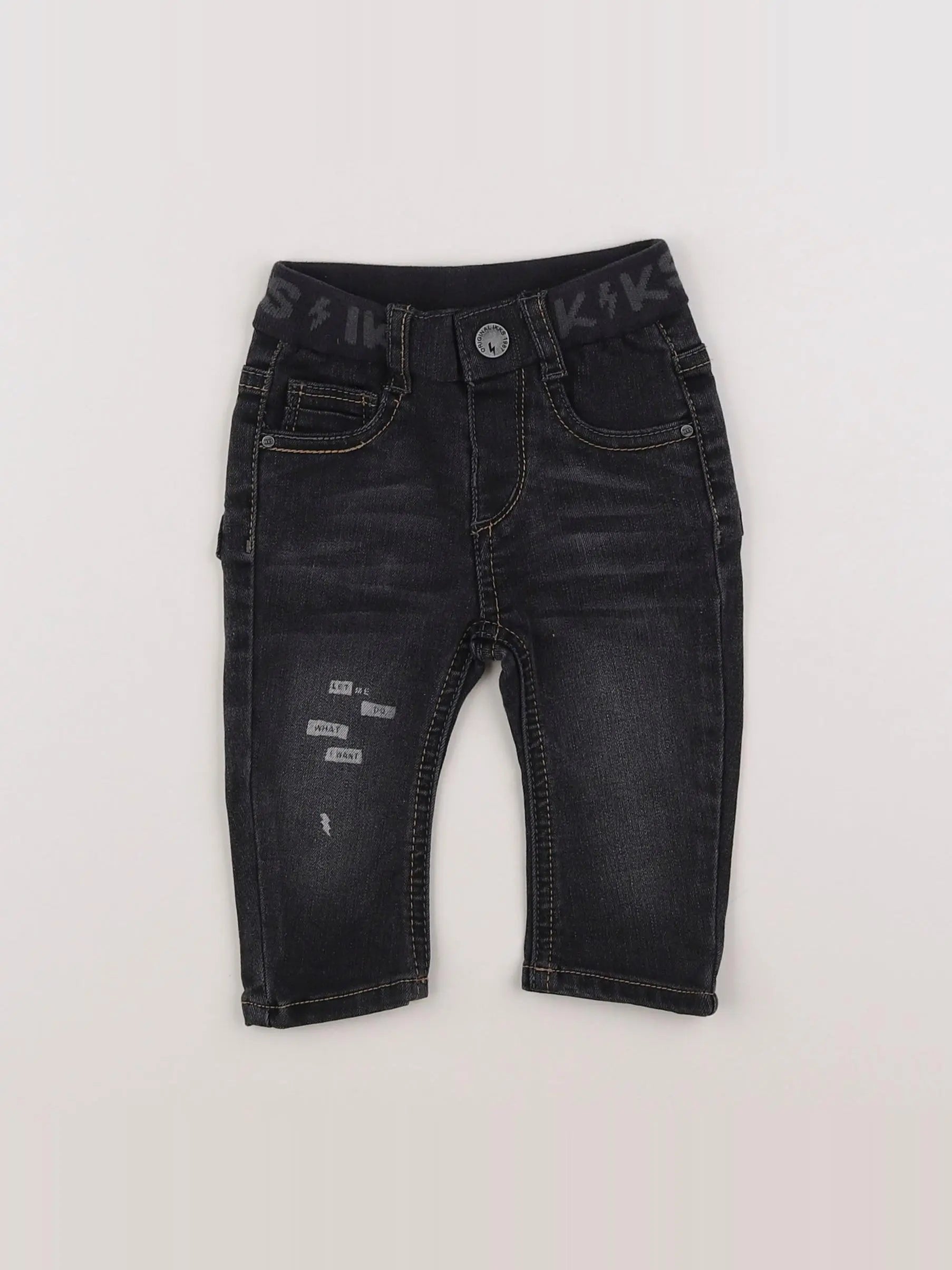 IKKS - jean gris - 6 mois