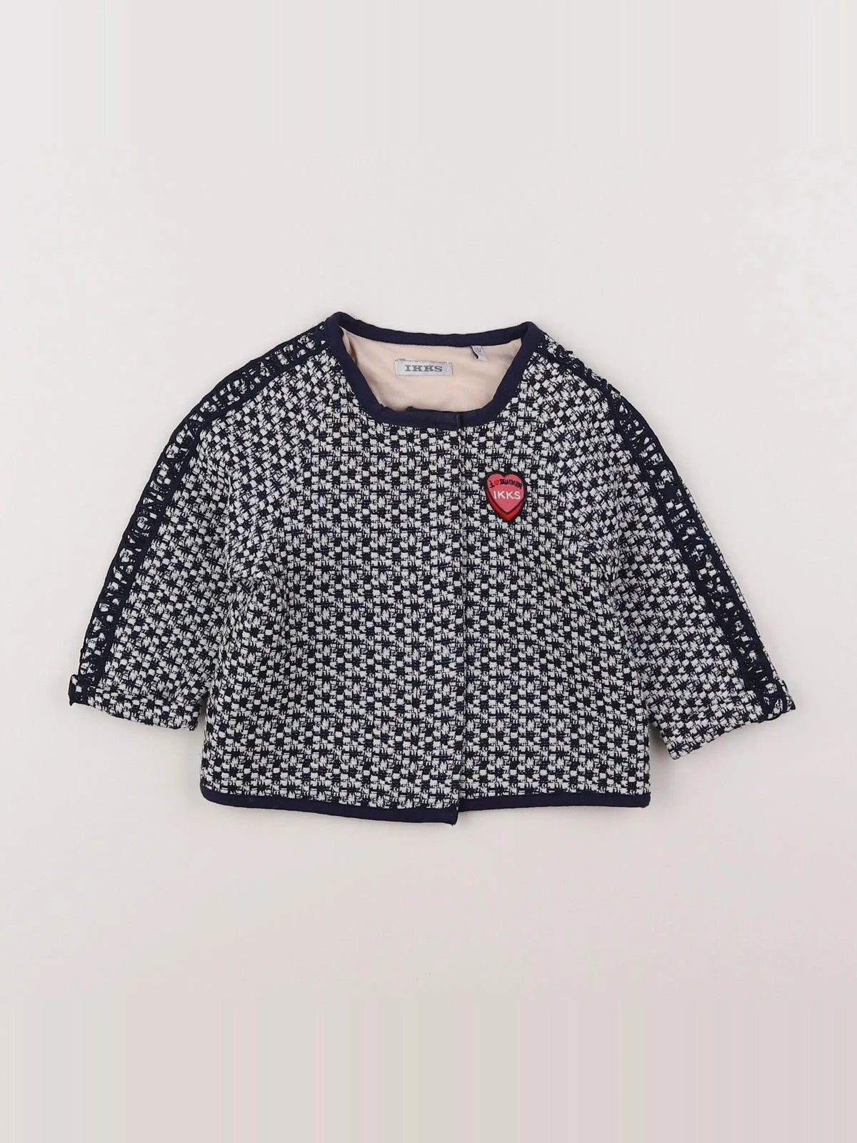 IKKS - veste bleu, blanc - 12 mois