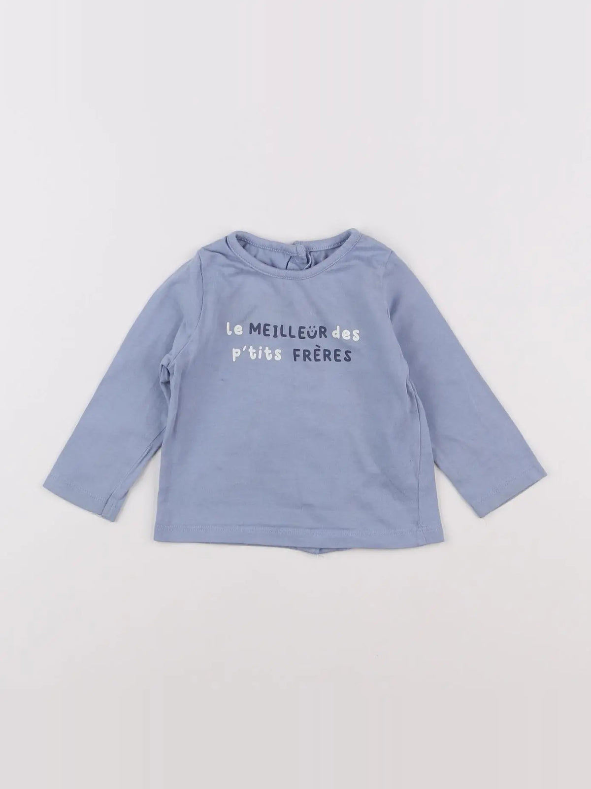 Vertbaudet - tee-shirt bleu - 9 mois