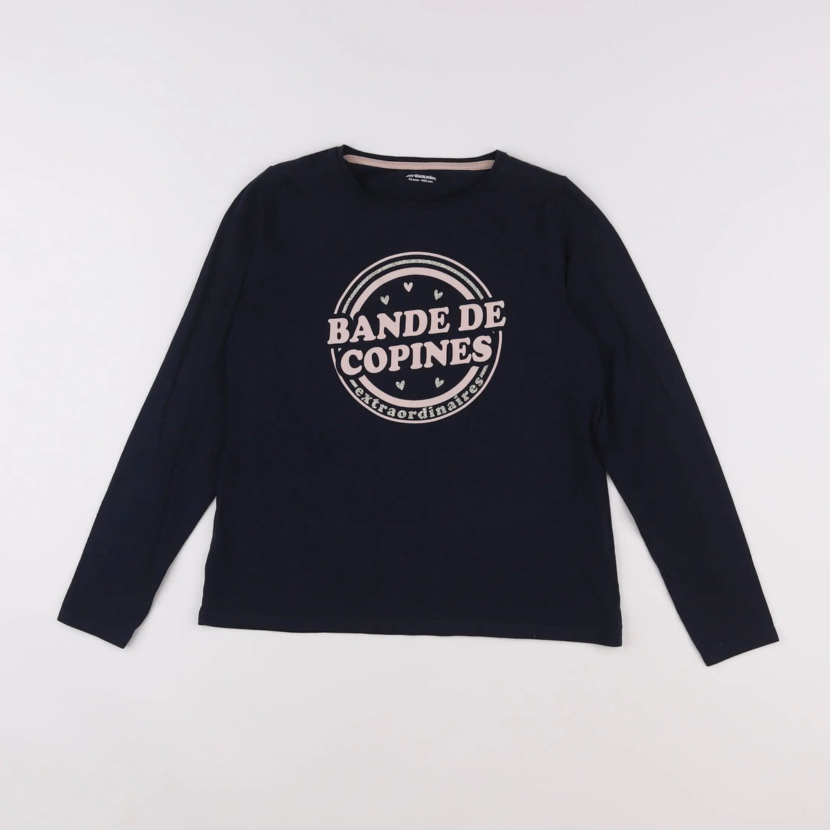 Vertbaudet - tee-shirt bleu, rose - 12 ans