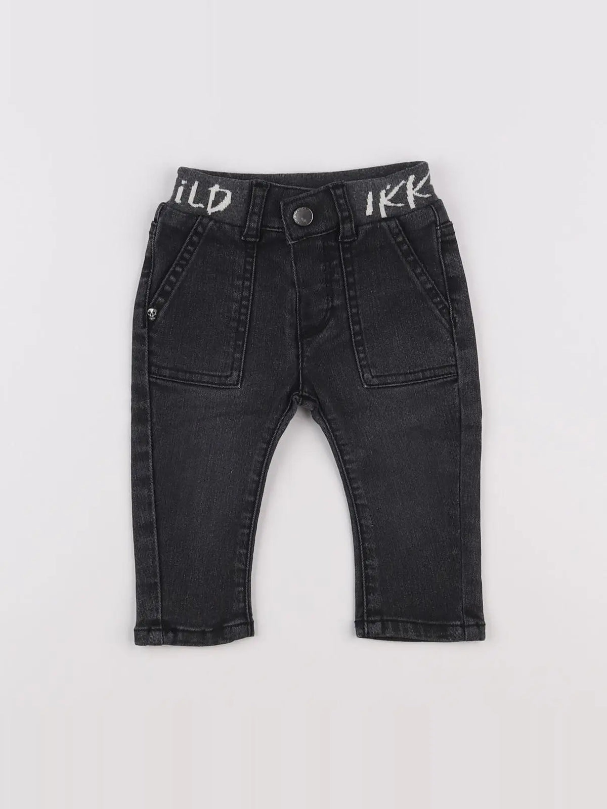IKKS - jean noir - 6 mois