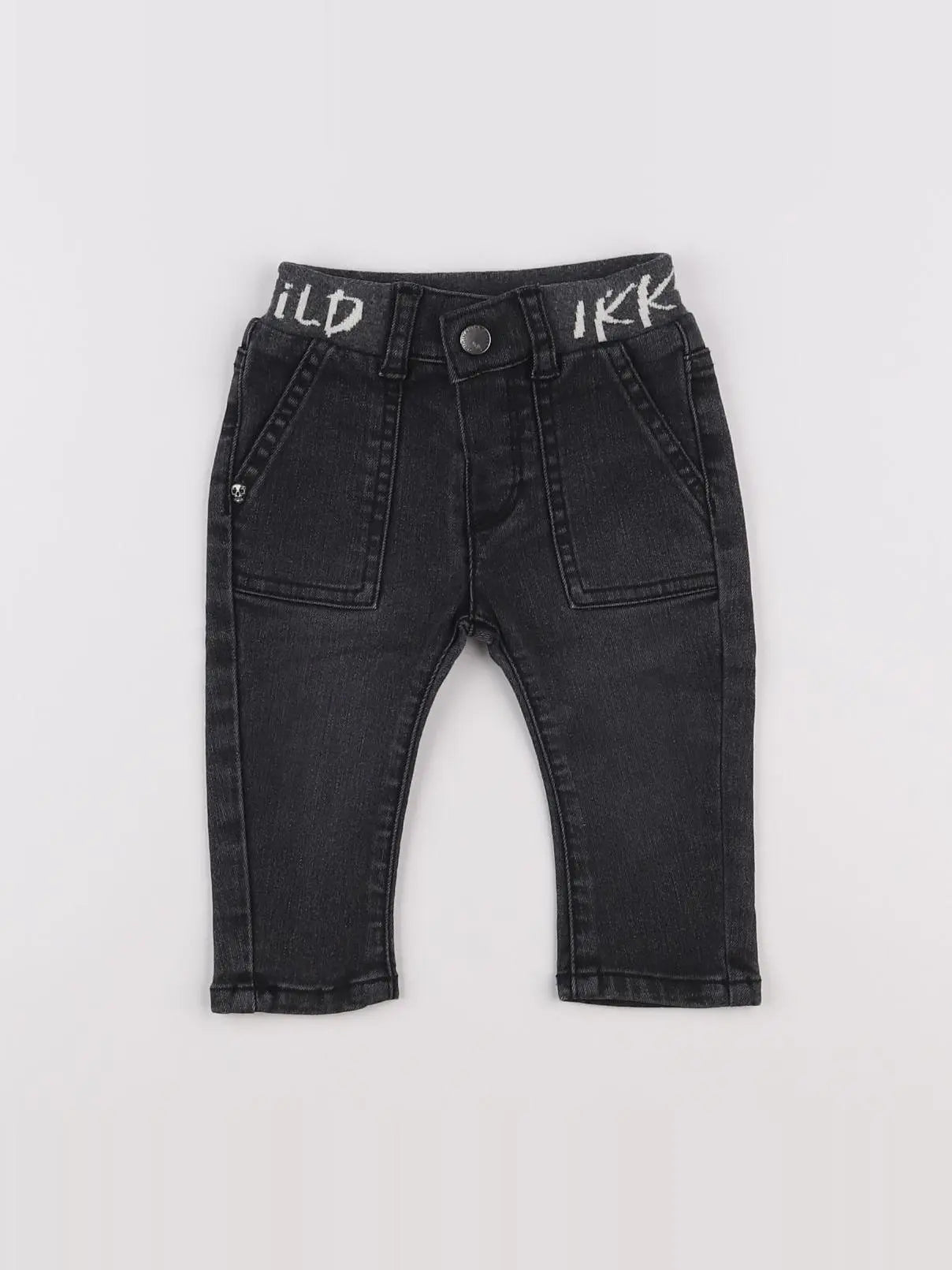 IKKS - jean noir - 6 mois