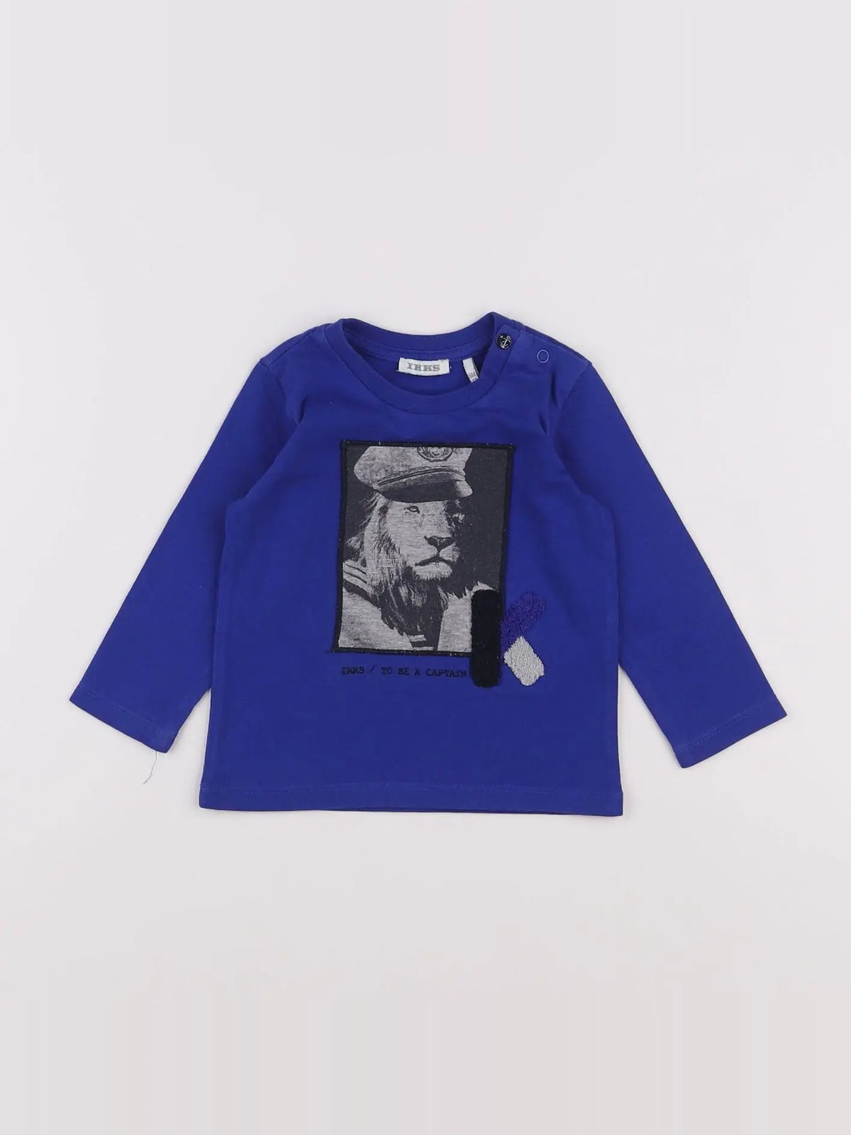 IKKS - tee-shirt bleu - 6 mois