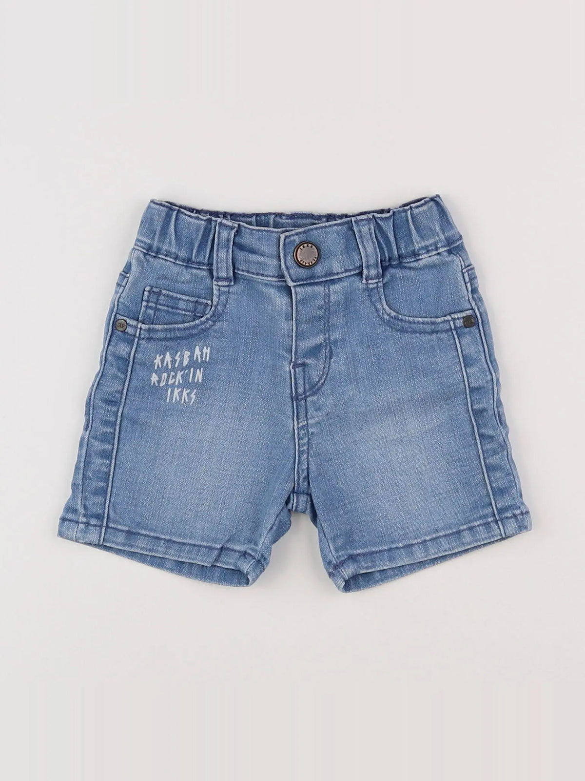 IKKS - short bleu - 12 mois