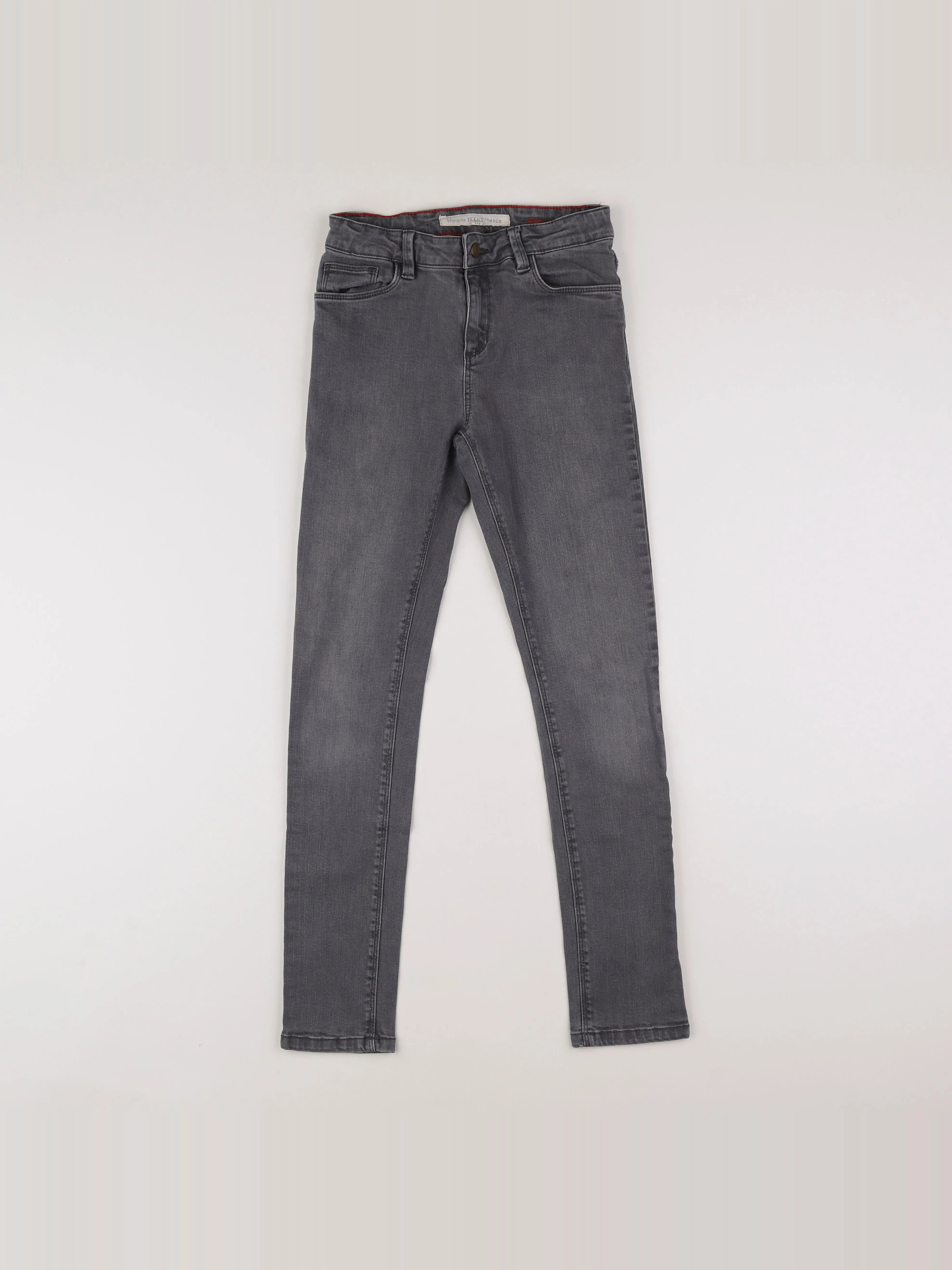 Monoprix - jean gris - 12 ans