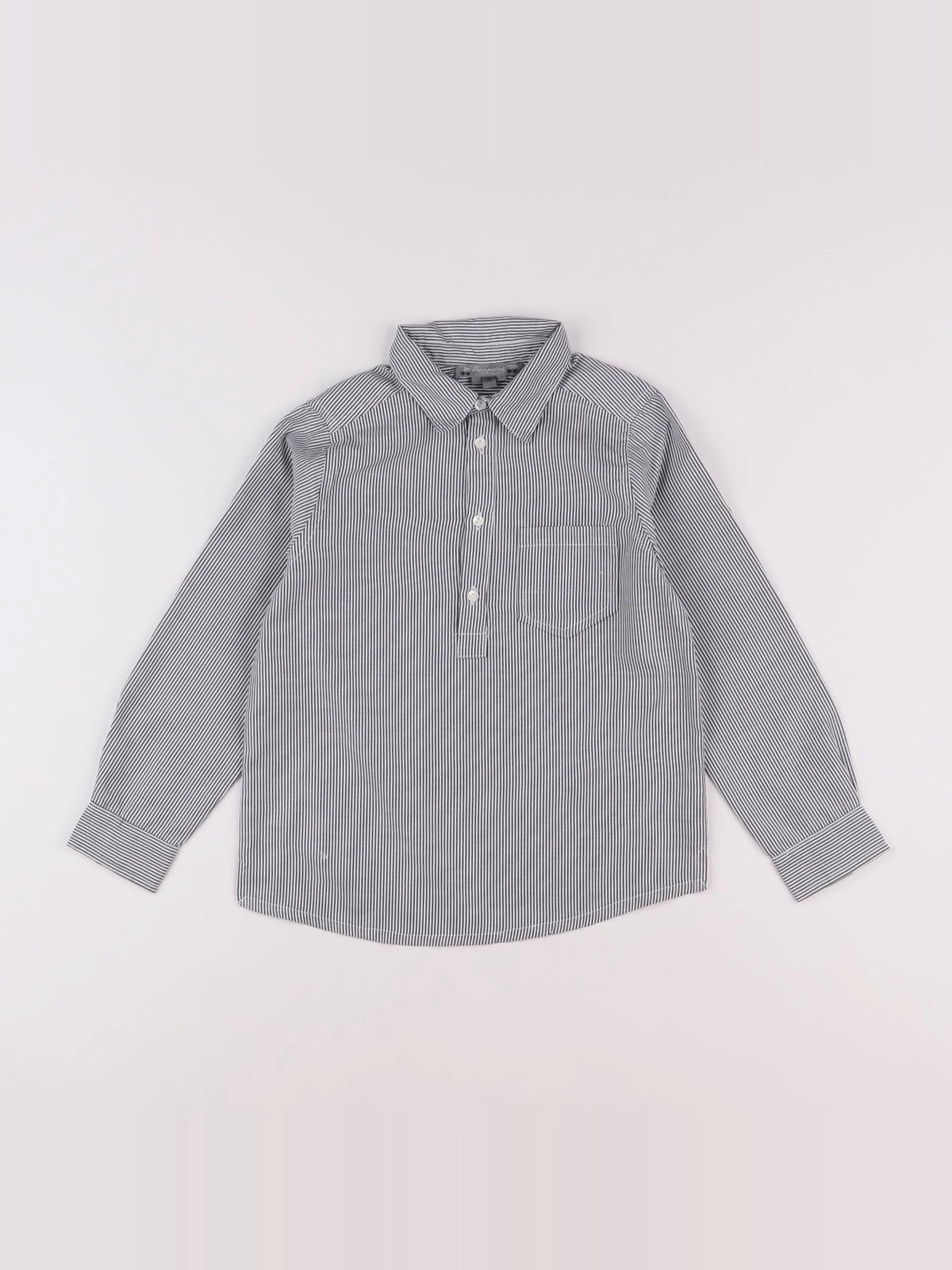 Bonpoint - chemise blanc, gris - 6 ans