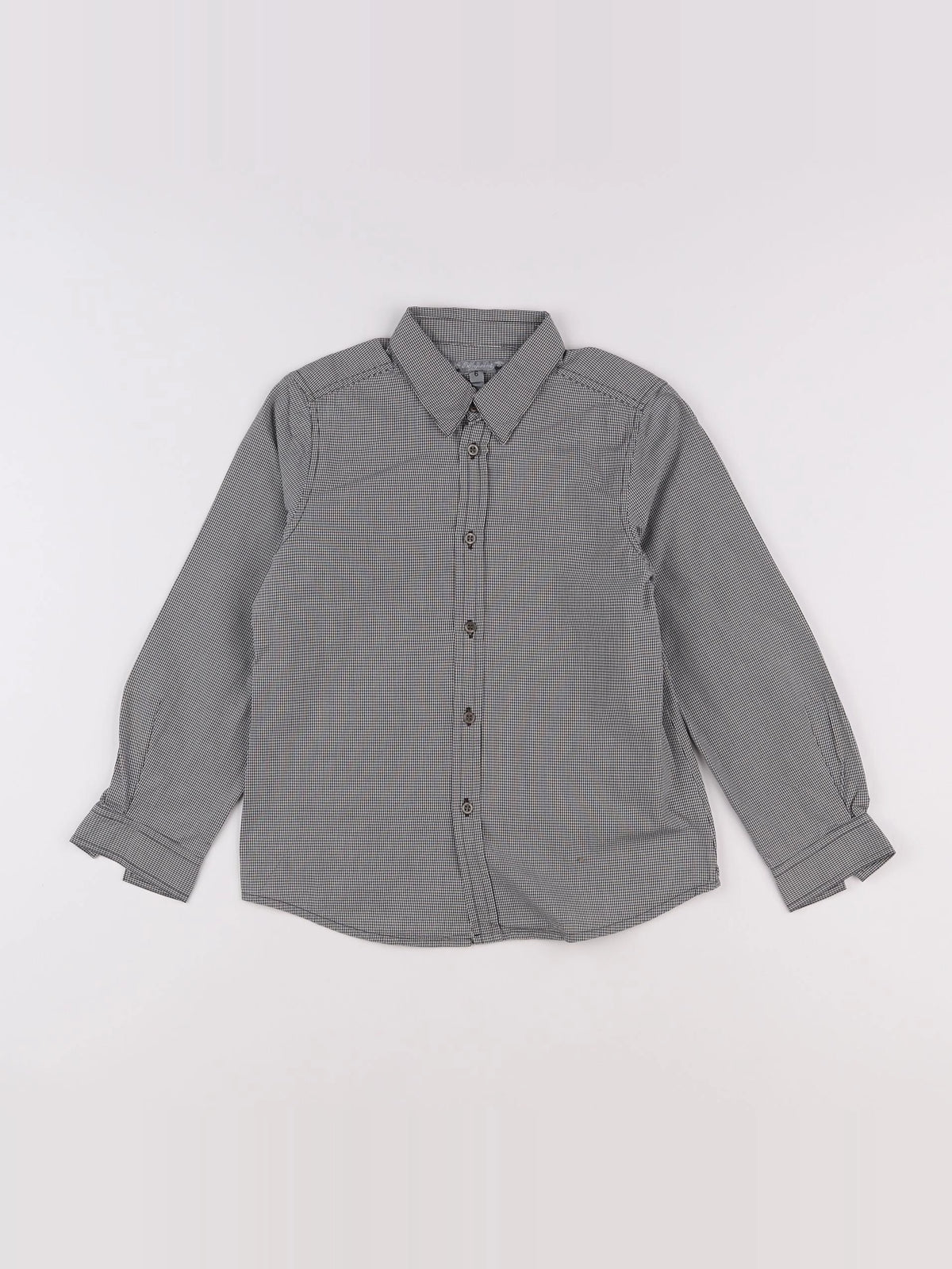 Bonpoint - chemise blanc, gris - 6 ans