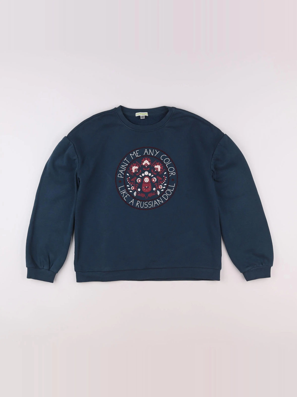 Vertbaudet - sweat vert - 12 ans