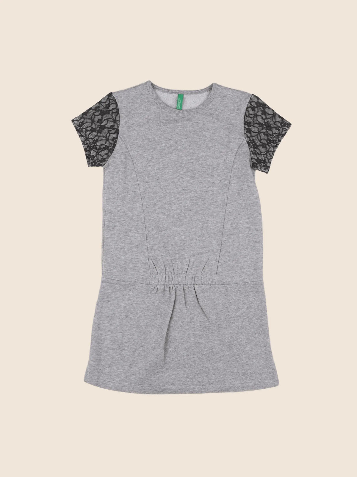 Benetton - robe gris - 7/8 ans