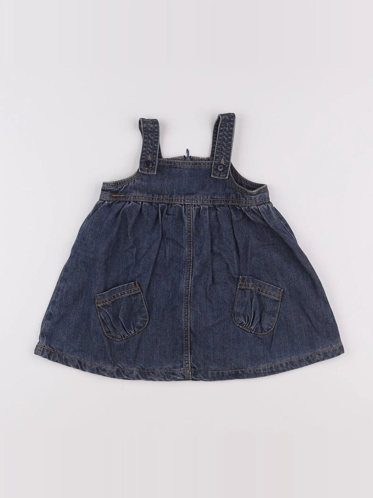 Vertbaudet - robe bleu - 12 mois