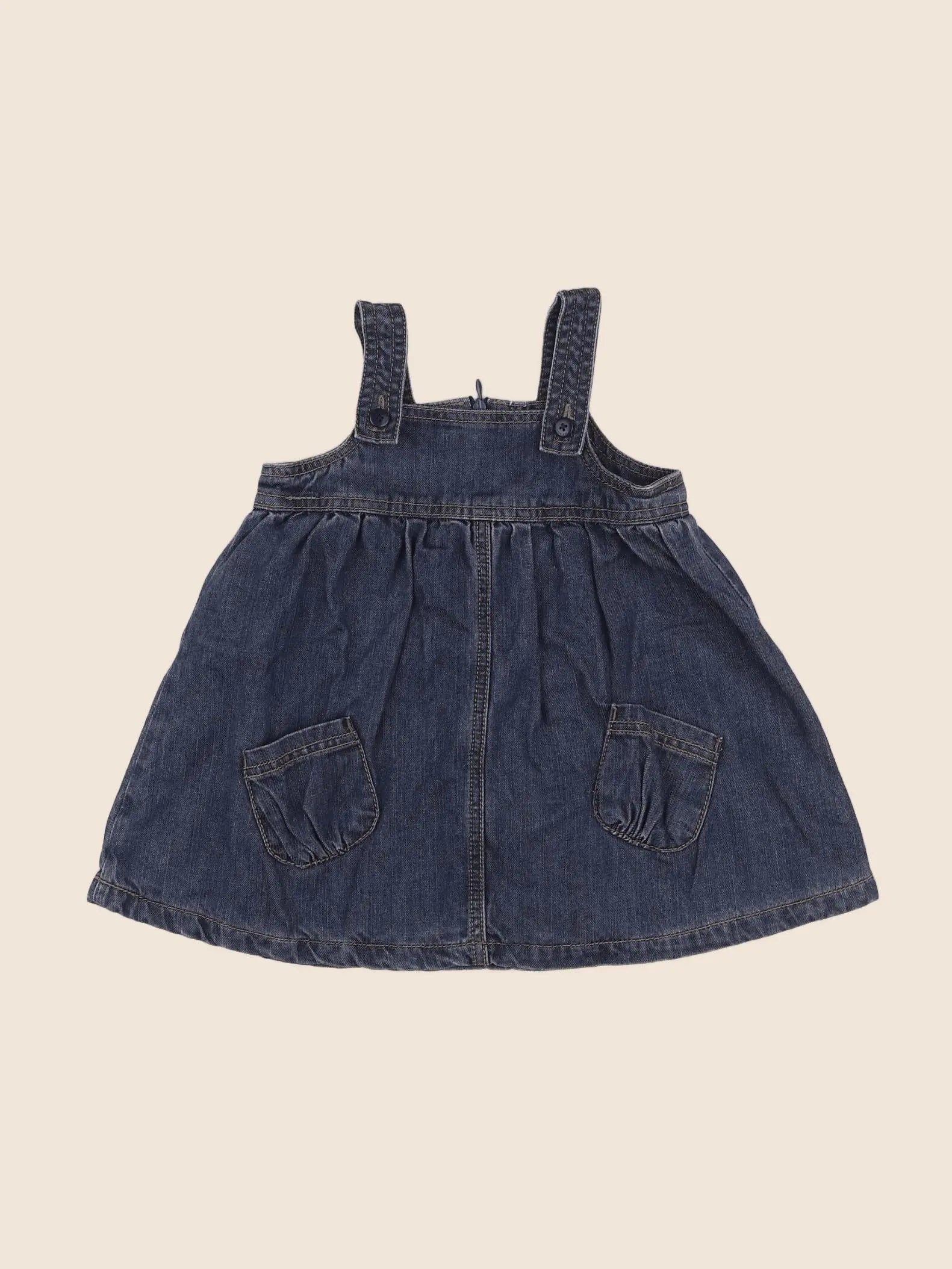 Vertbaudet - robe bleu - 12 mois
