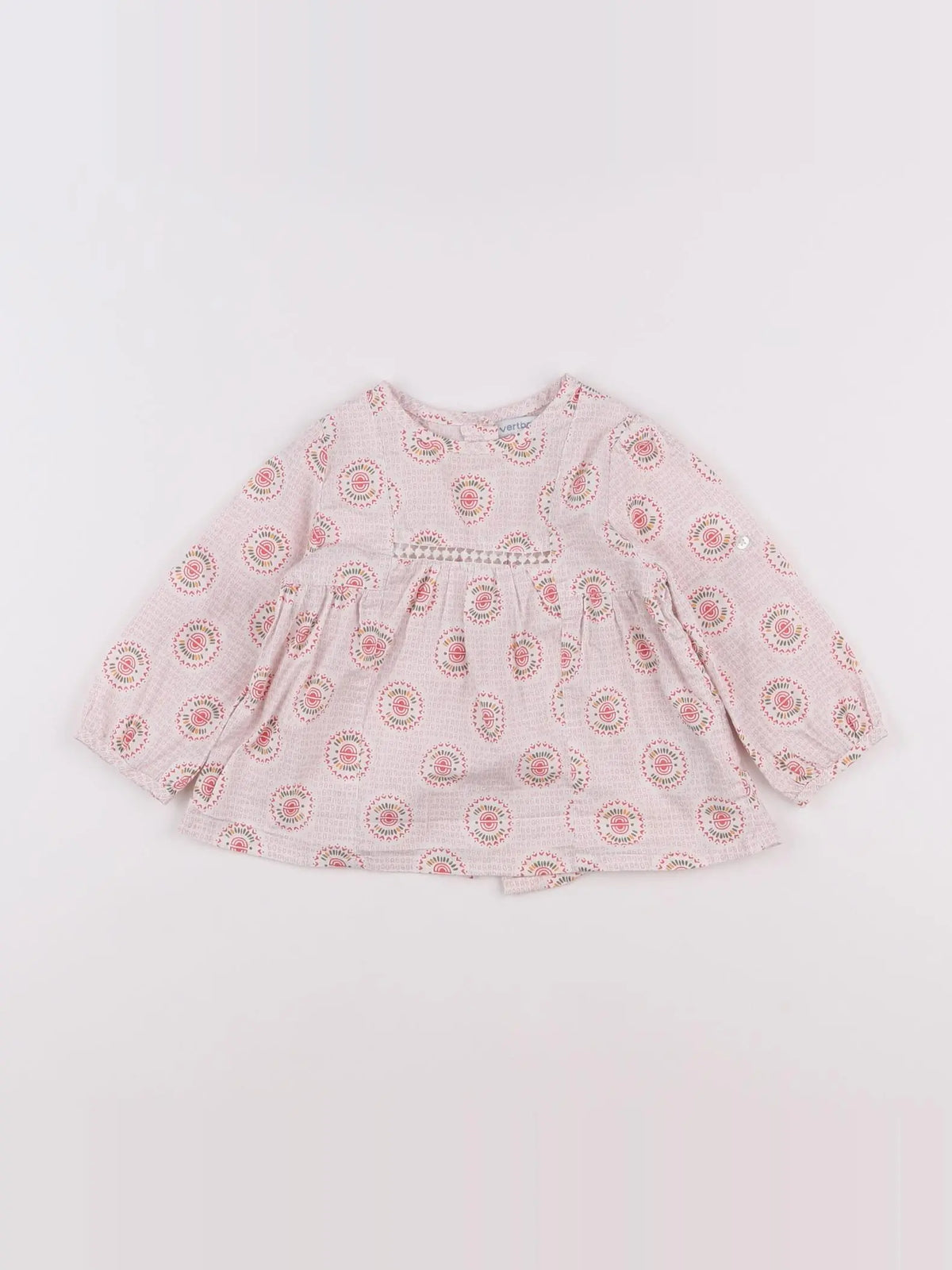 Vertbaudet - blouse rose - 12 mois