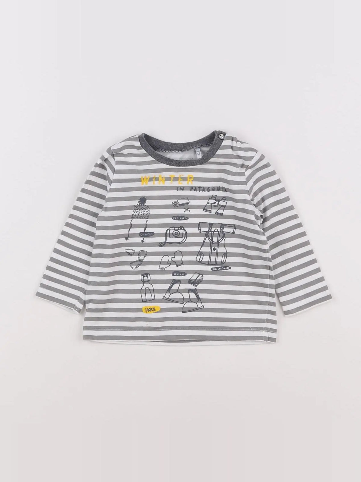 IKKS - tee-shirt gris - 6 mois