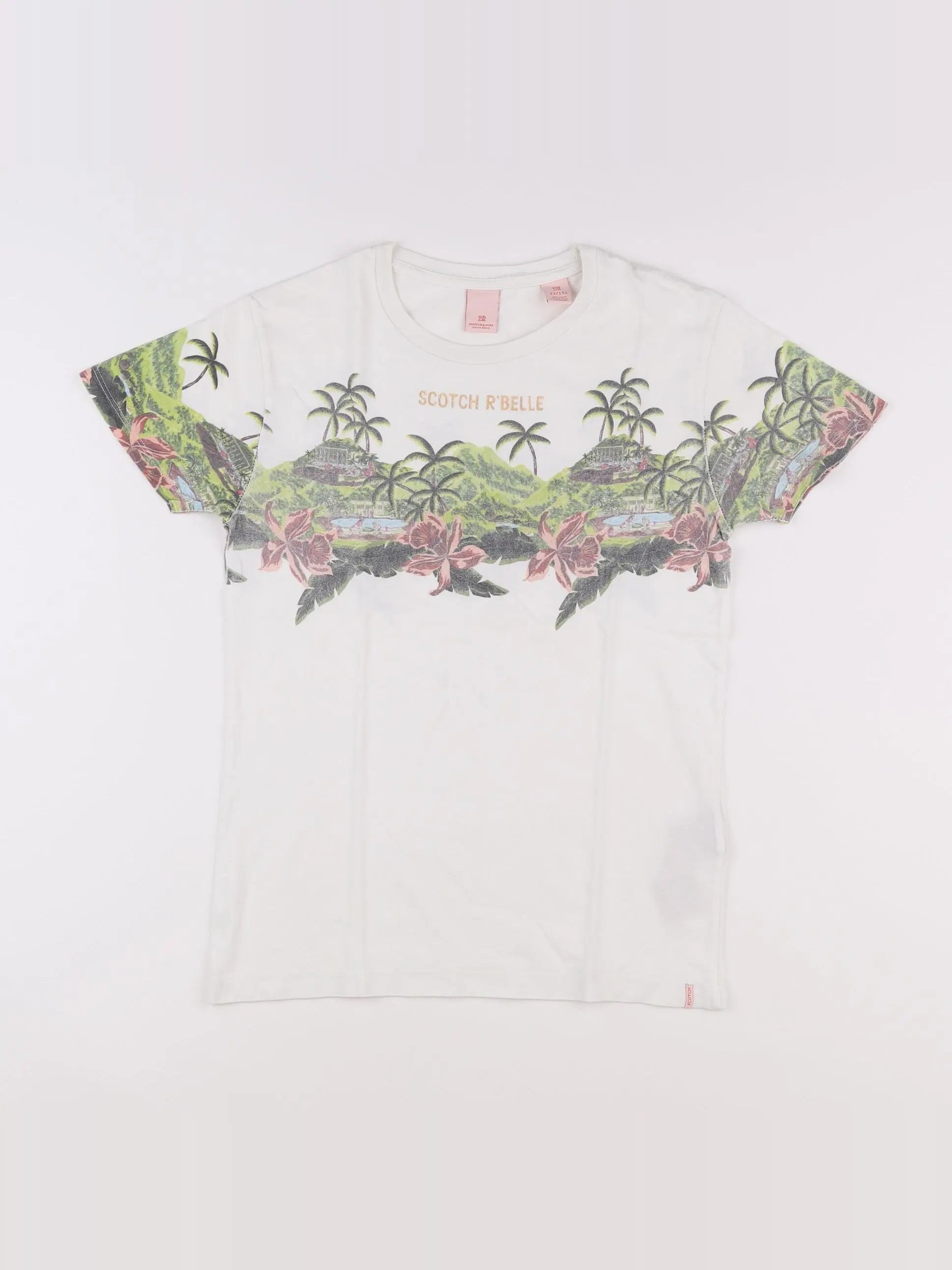 Scotch & Soda - tee-shirt blanc - 12 ans