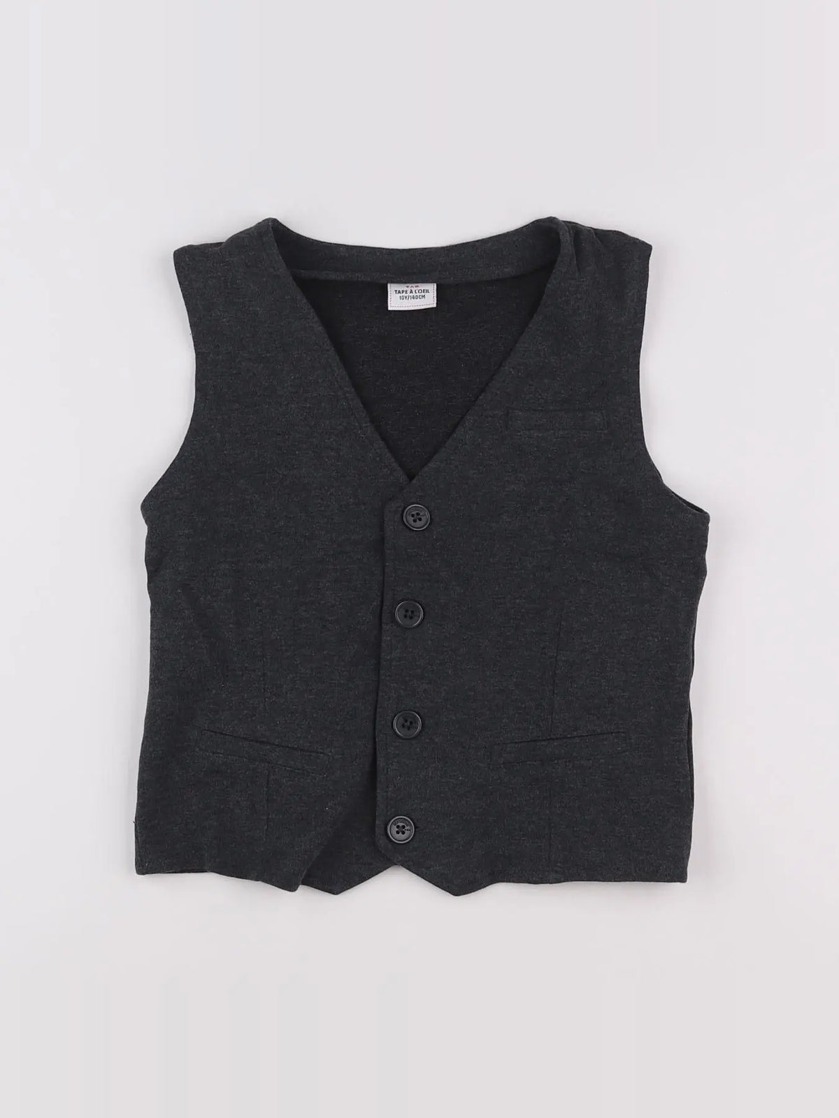 Tape à l'oeil - gilet gris - 10 ans