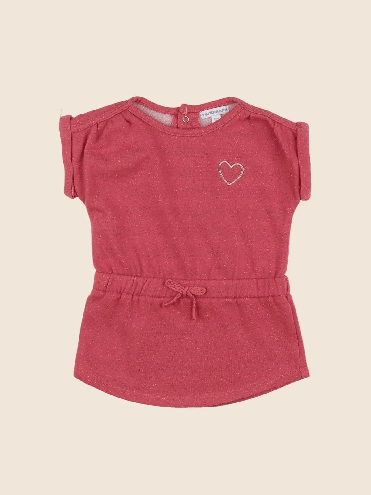 Vertbaudet - robe rose - 18 mois