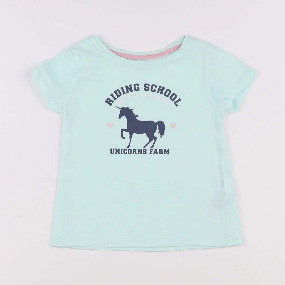 Vertbaudet - tee-shirt vert - 2 ans