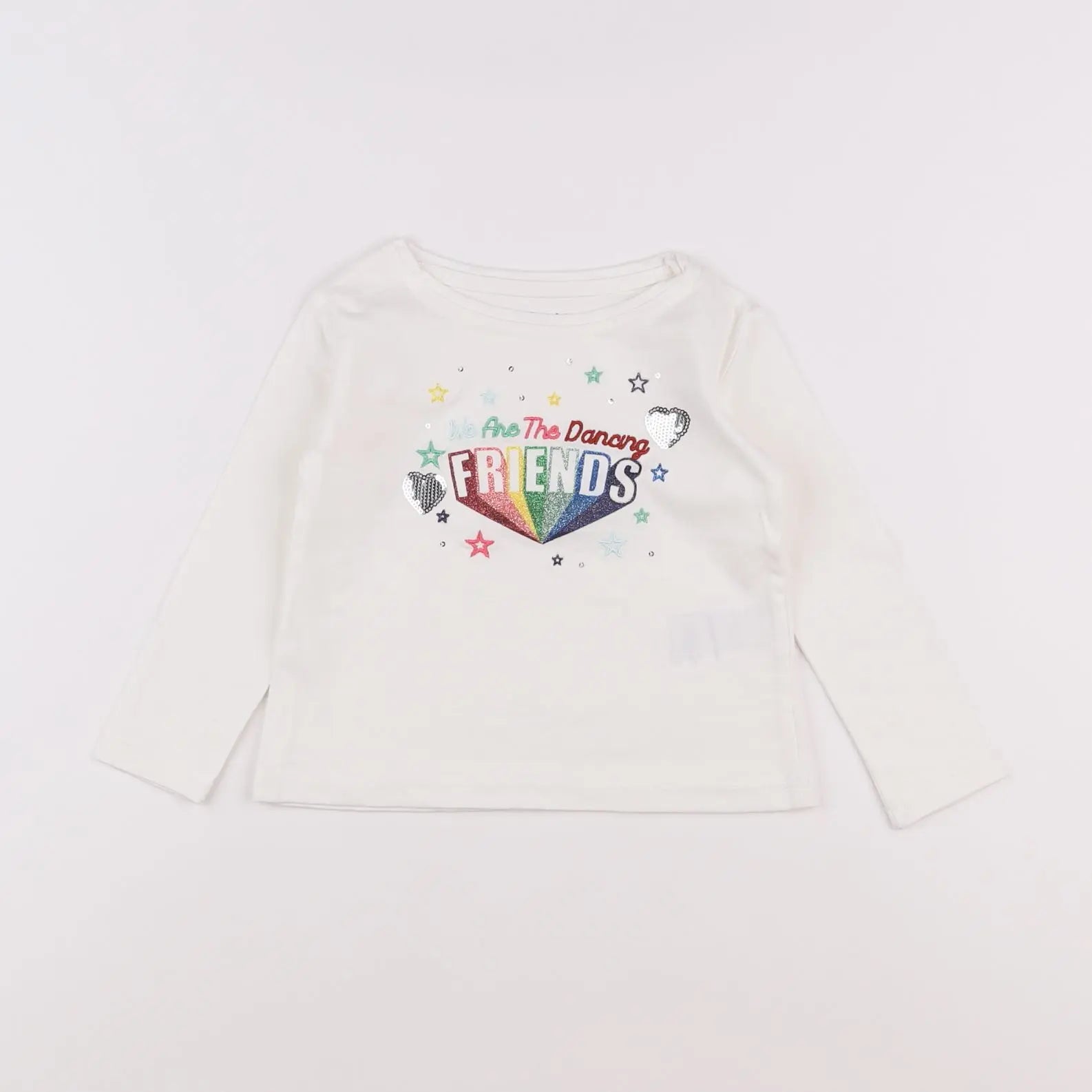 Vertbaudet - tee-shirt blanc - 2 ans