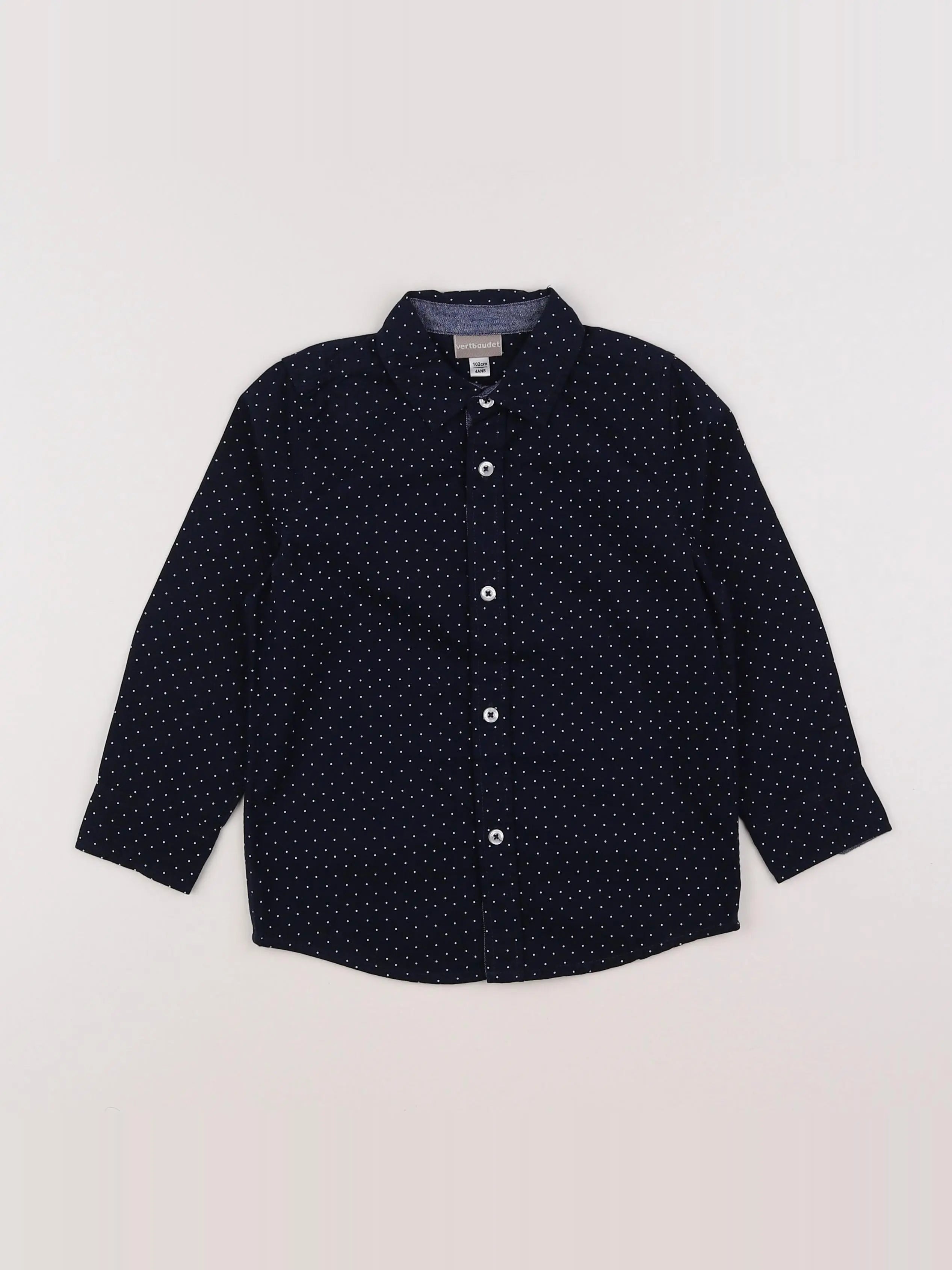Vertbaudet - chemise bleu - 4 ans