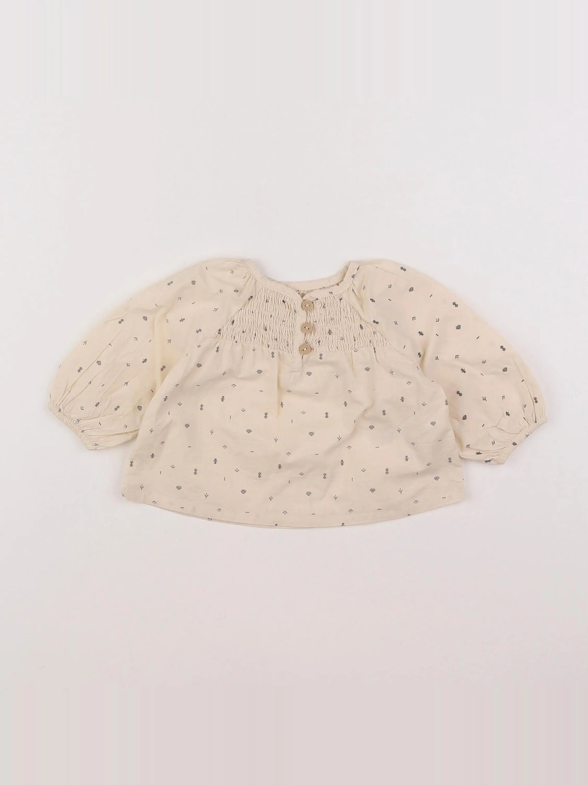 Vertbaudet - blouse beige - 3 mois