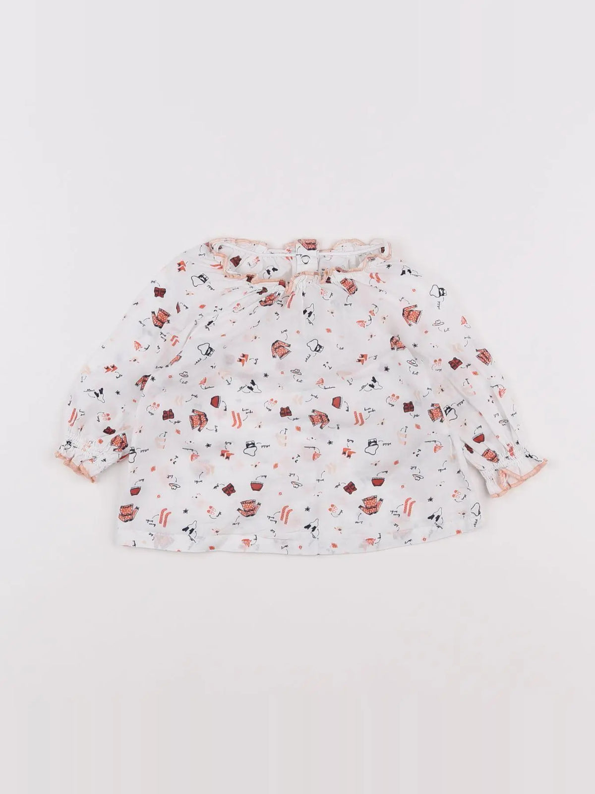 Vertbaudet - blouse blanc - 6 mois