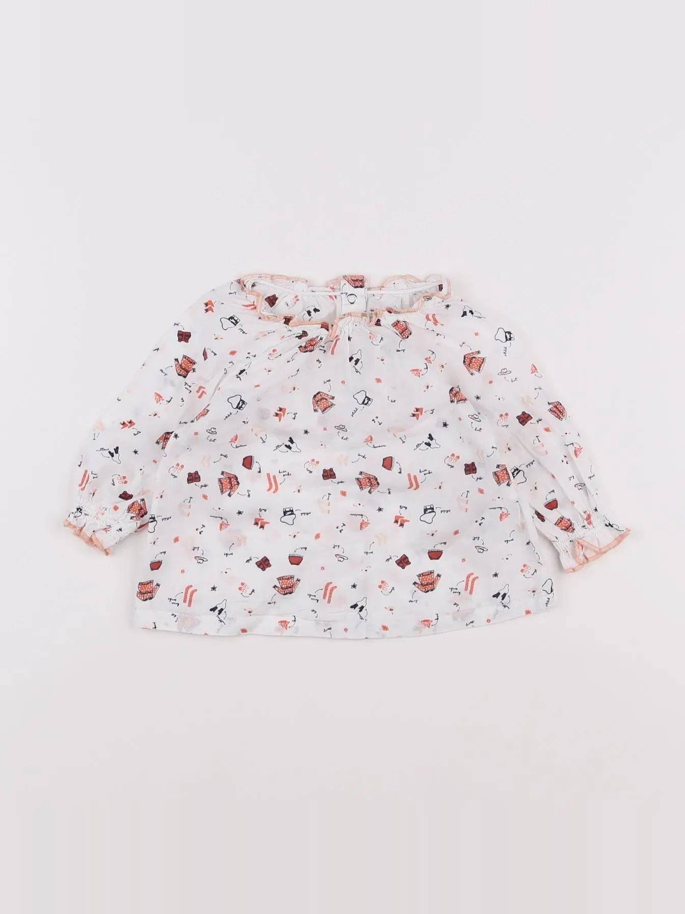 Vertbaudet - blouse blanc - 6 mois