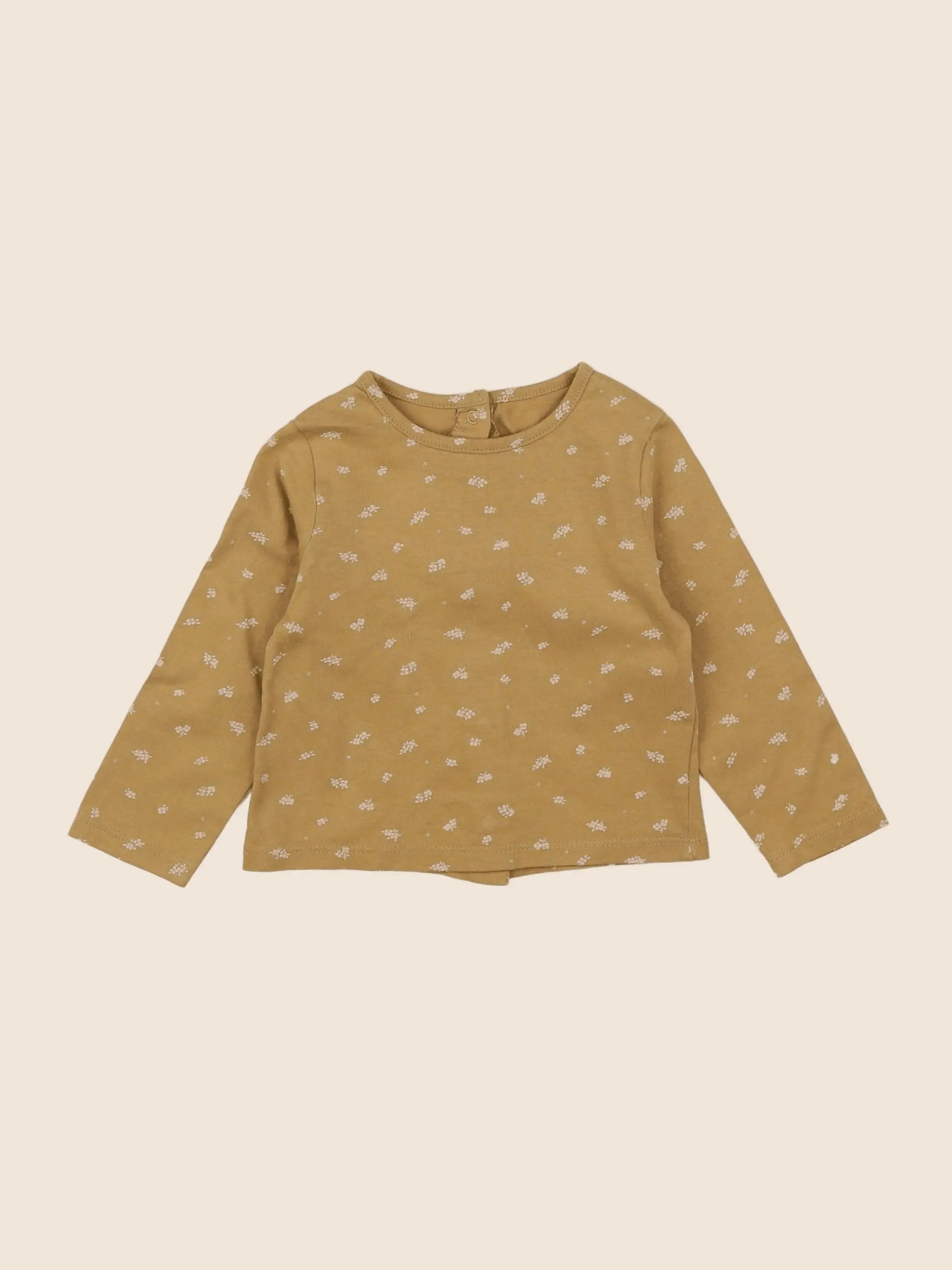 Vertbaudet - tee-shirt jaune - 9 mois