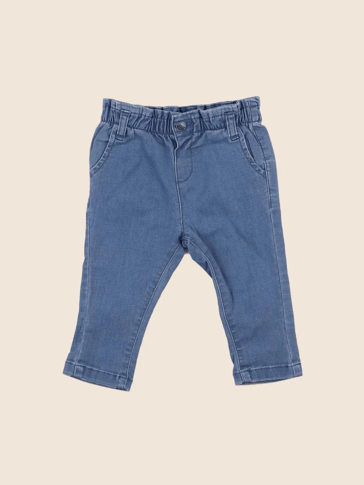 Vertbaudet - pantalon bleu - 6 mois
