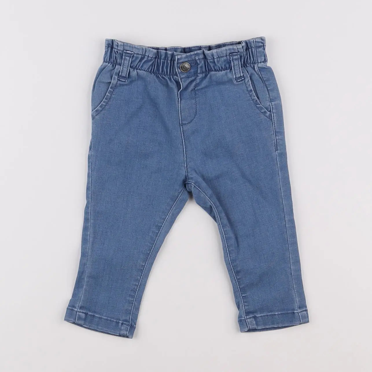 Vertbaudet - pantalon bleu - 6 mois
