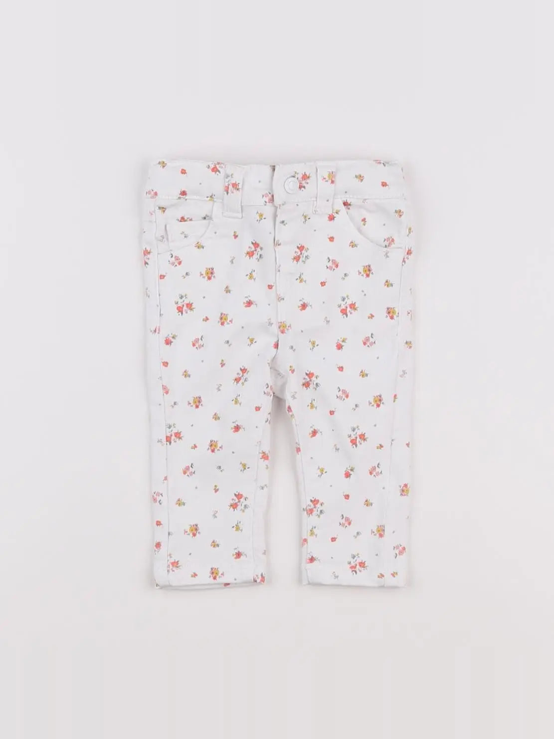 Vertbaudet - pantalon blanc - 3 mois