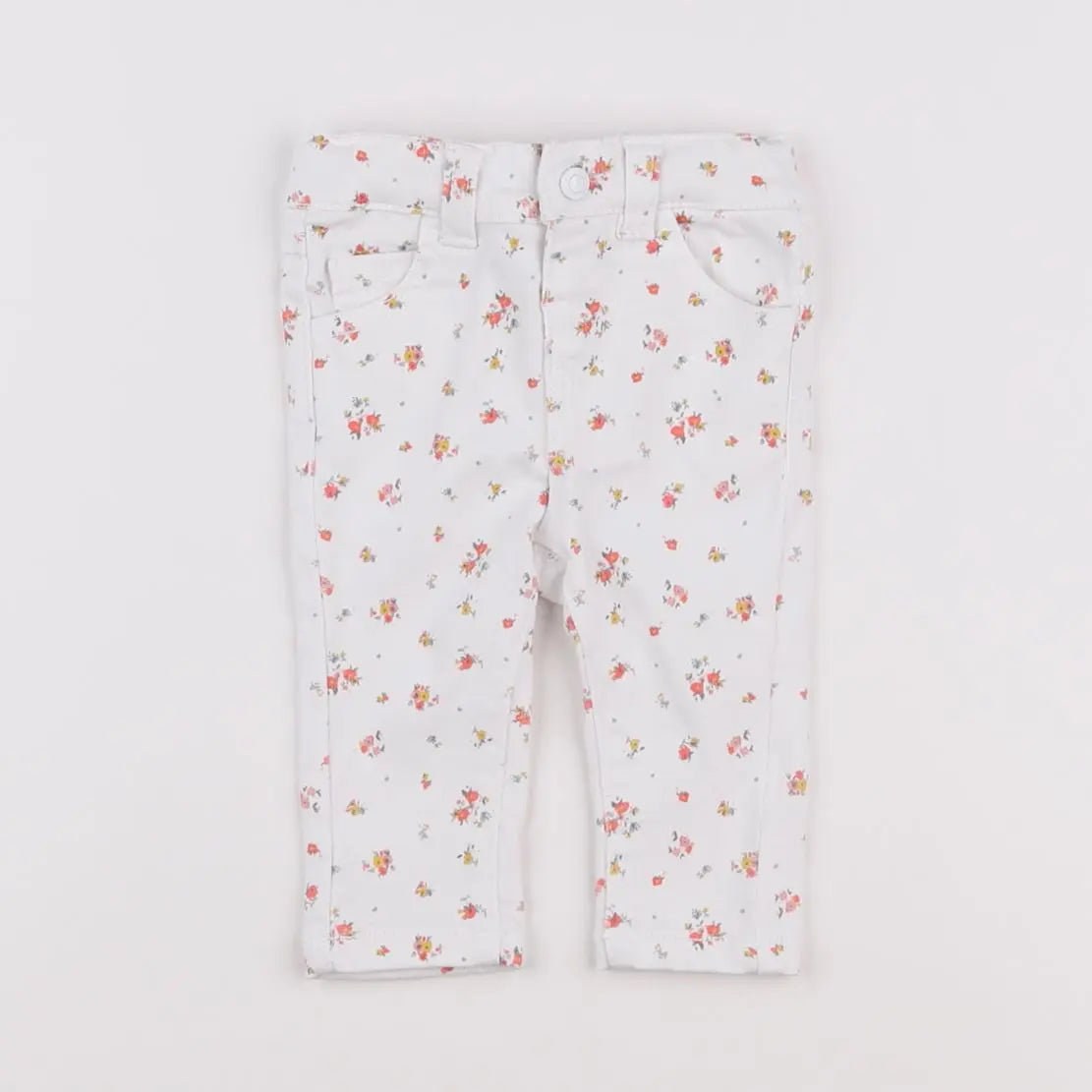 Vertbaudet - pantalon blanc - 3 mois