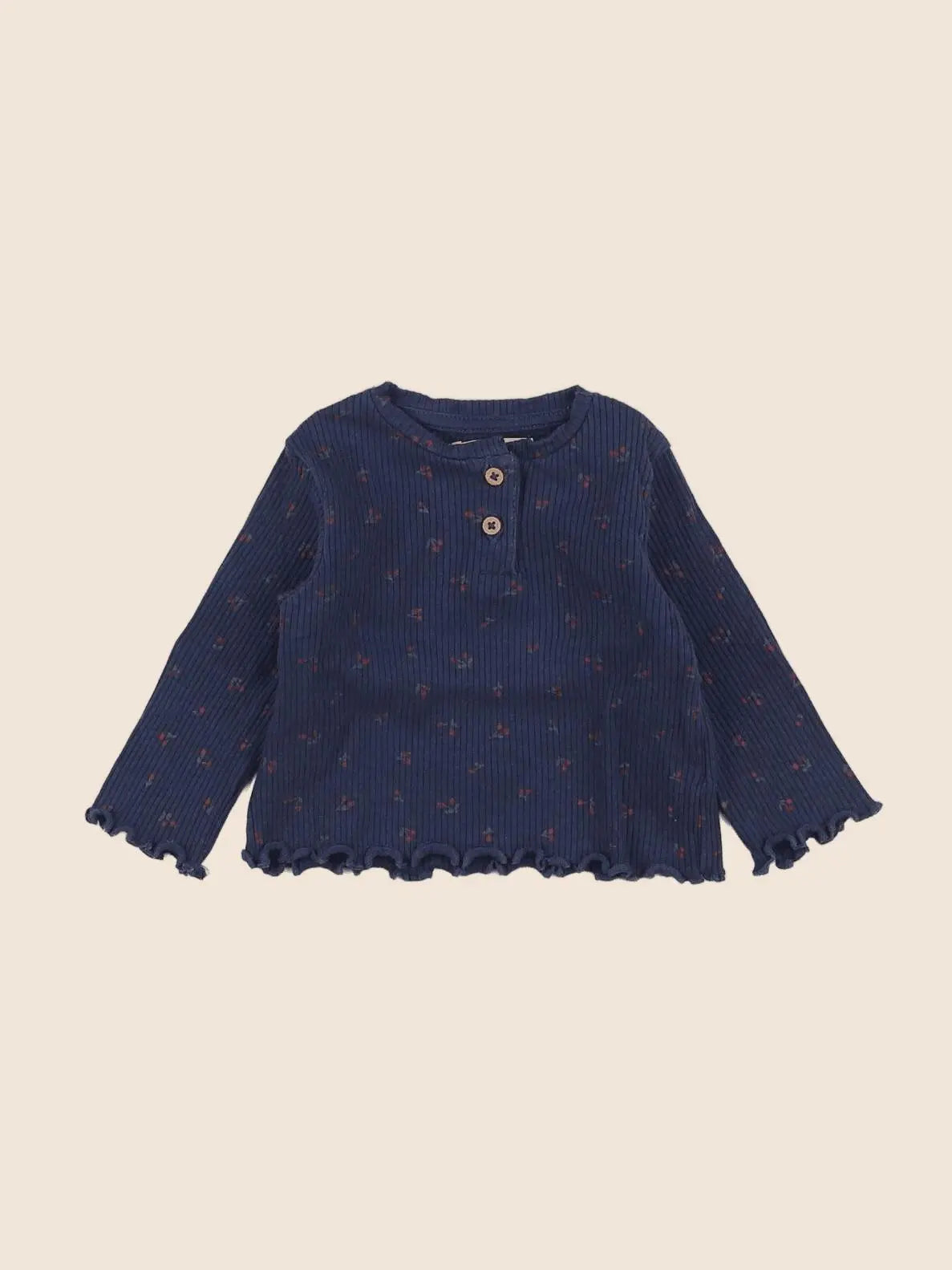 Vertbaudet - tee-shirt bleu - 6 mois