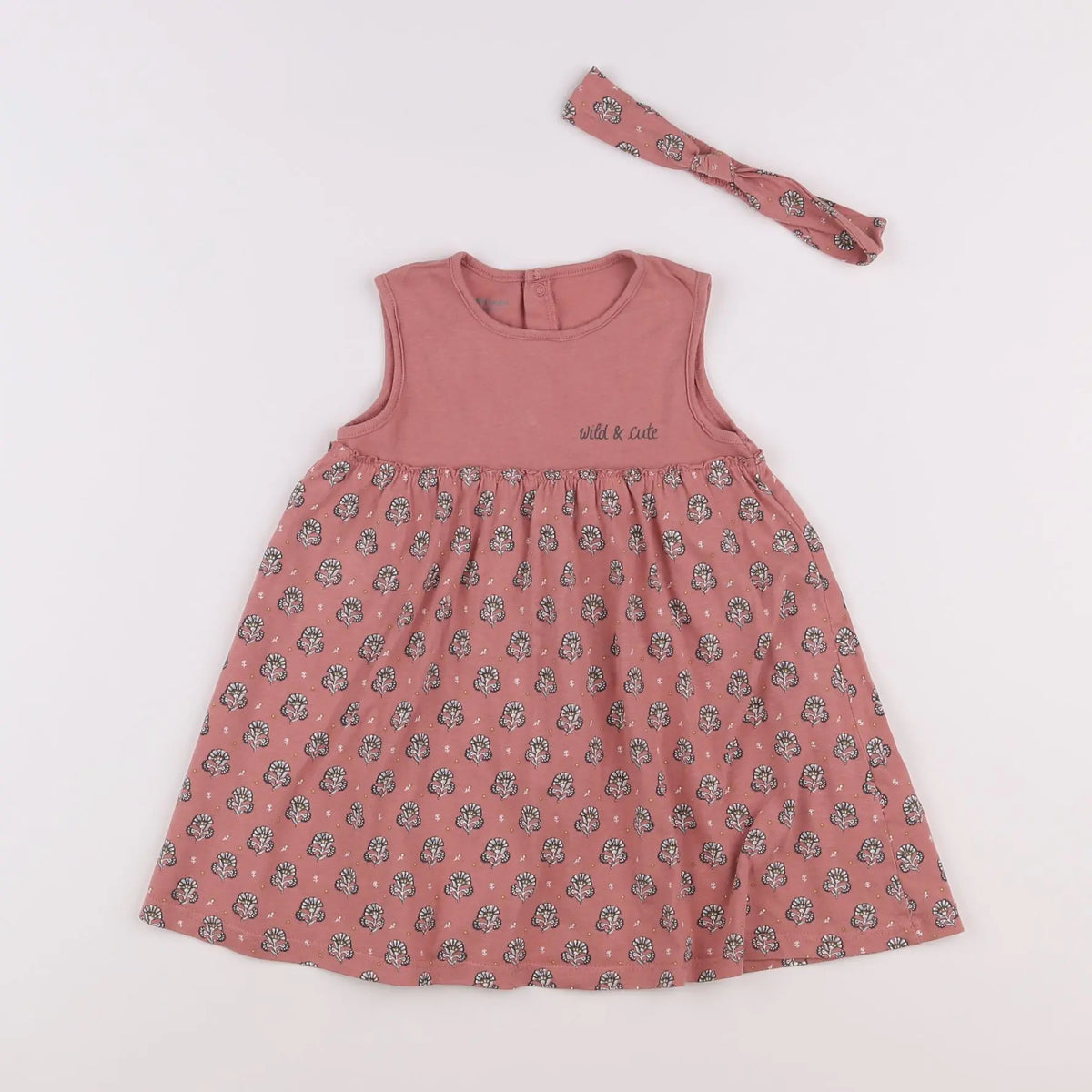 Vertbaudet - robe rose - 18 mois